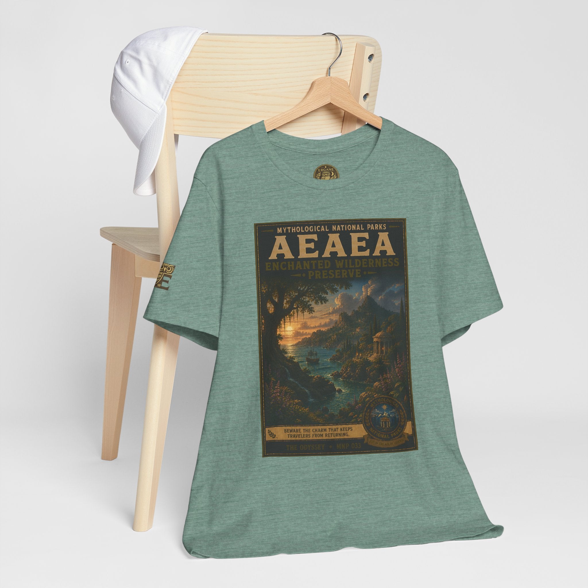 Mythological National Parks Collection IV- #033-038 - THE ODYSSEY | Vintage nature poster Tee | Mythological National Parks graphic shirt