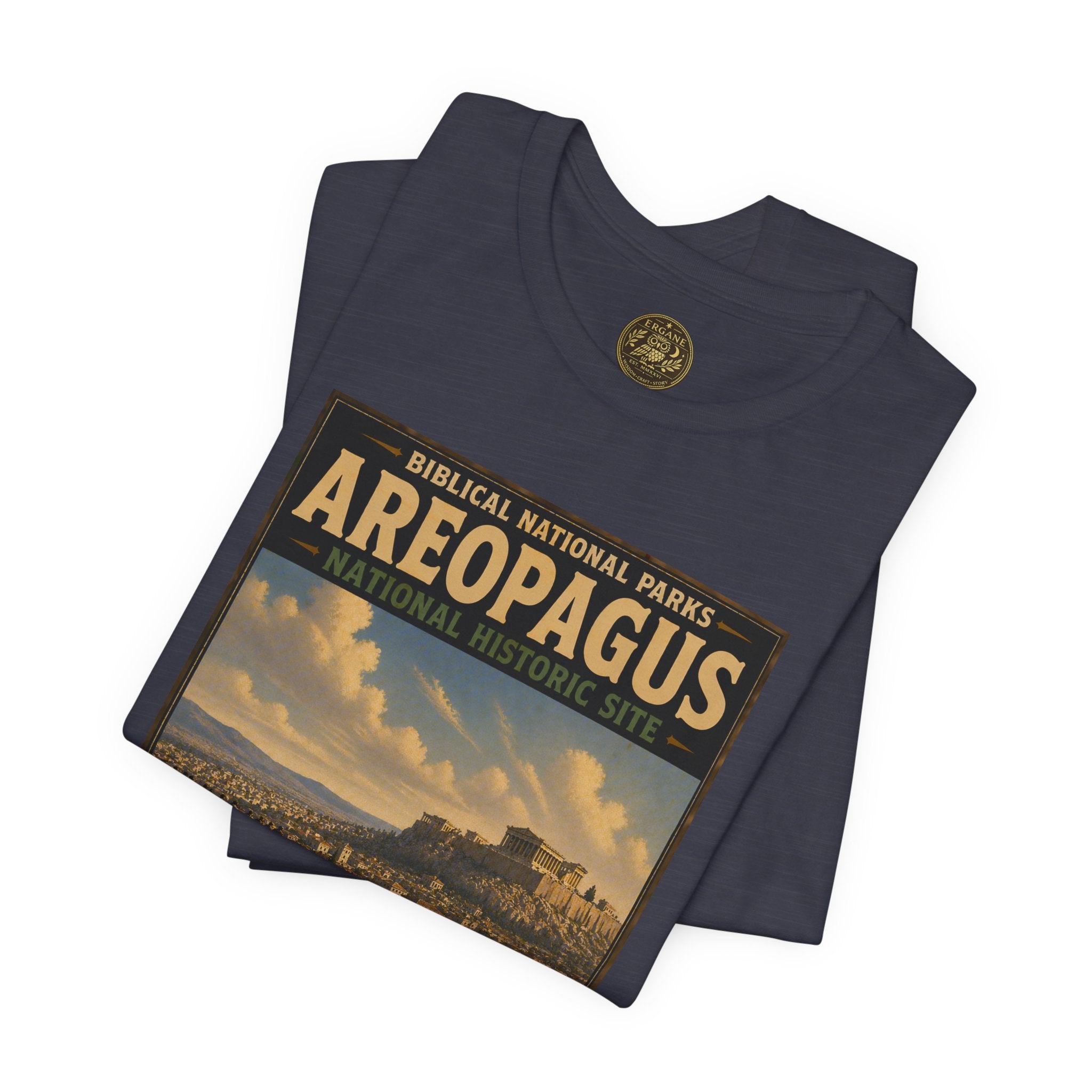 Biblical National Parks Collection VIII- The Apostles' Trails #046/049 | Acts 17 | Vintage nature poster Tee | Biblical national parks graphic shirt