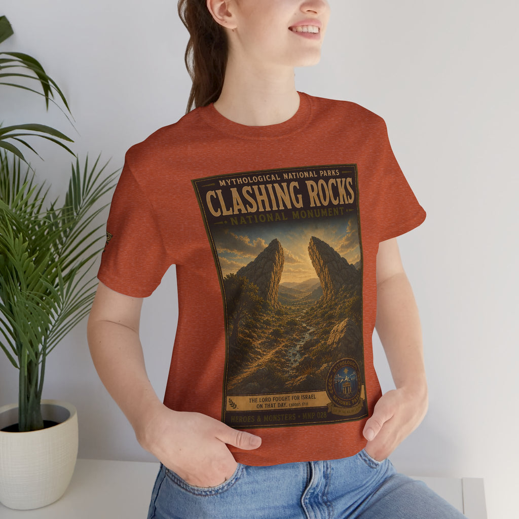 Mythological National Parks Collection III- #028-028 - Heros & Monsters | Vintage nature poster Tee | Mythological National Parks graphic shirt