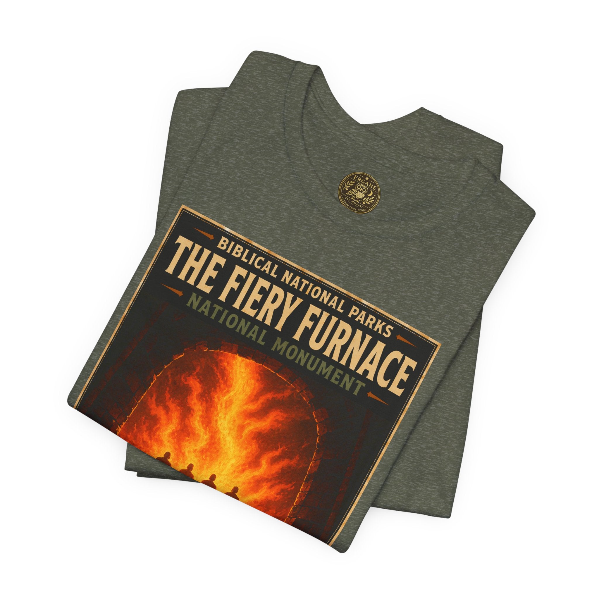 Biblical National Parks Collection V- Prophets & Wonders #028/030 Daniel 3 | Vintage nature poster Tee | Biblical national parks graphic shirt