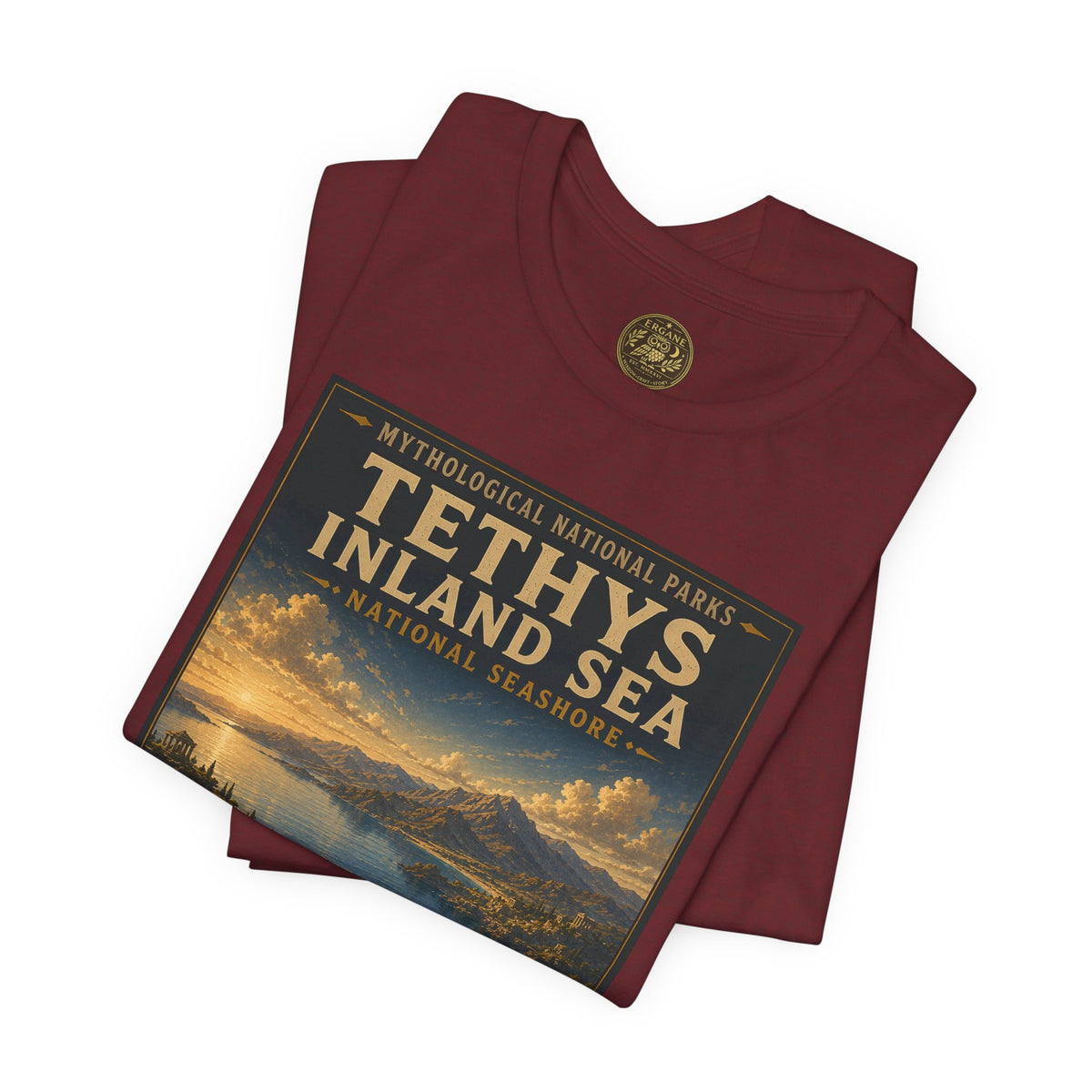 Mythological National Parks COLLECTION V- #043-050 TITANS & PRIMORDIAL REALMS | Vintage nature poster Tee | Mythological National Parks graphic shirt