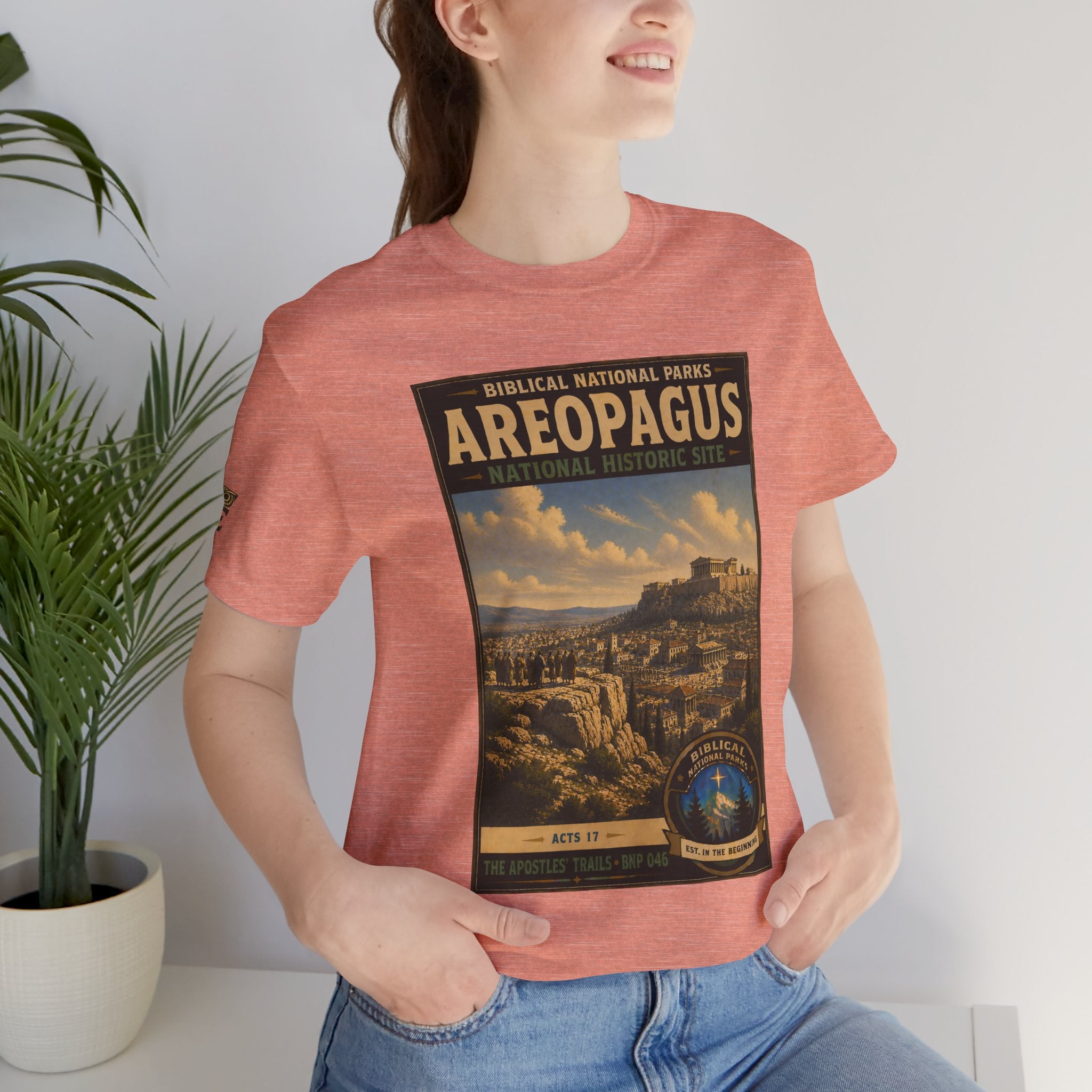 Biblical National Parks Collection VIII- The Apostles' Trails #046/049 | Acts 17 | Vintage nature poster Tee | Biblical national parks graphic shirt