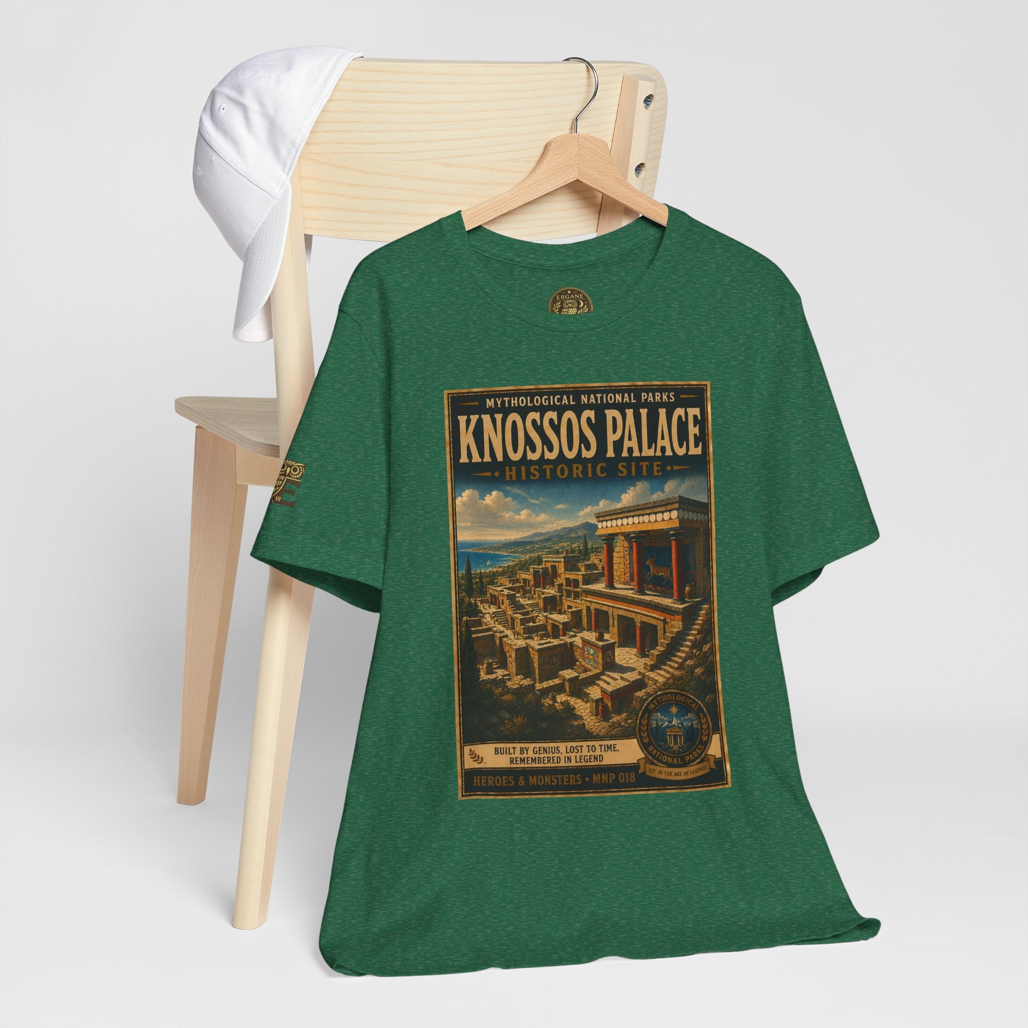 Mythological National Parks Collection III- #018-028 - Heros & Monsters | Vintage nature poster Tee | Mythological National Parks graphic shirt