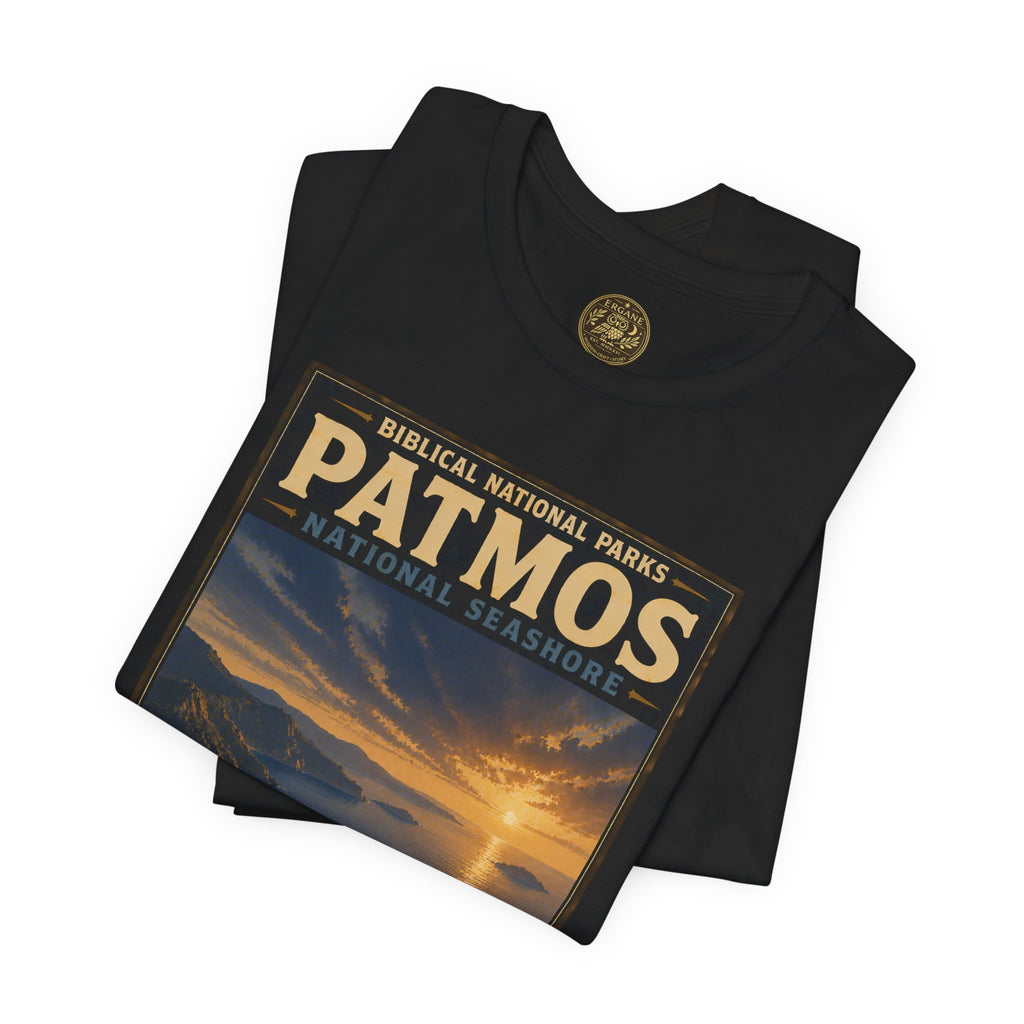Biblical National Parks Collection X- #055/061 - Revelation: The Final Frontier | Revelation 1 | Vintage nature poster Tee | Biblical national parks graphic shirt