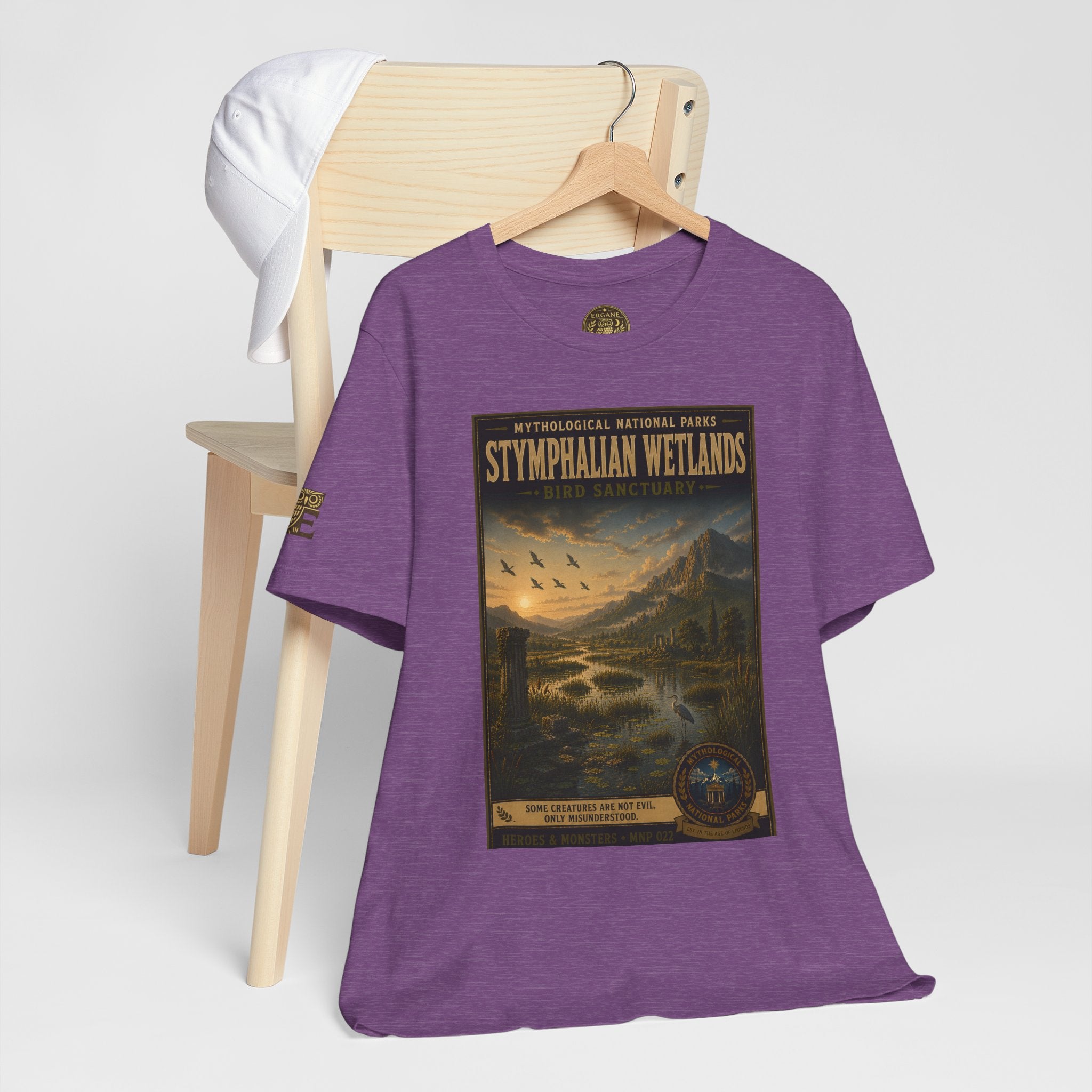 Mythological National Parks Collection III- #022-028 - Heros & Monsters | Vintage nature poster Tee | Mythological National Parks graphic shirt
