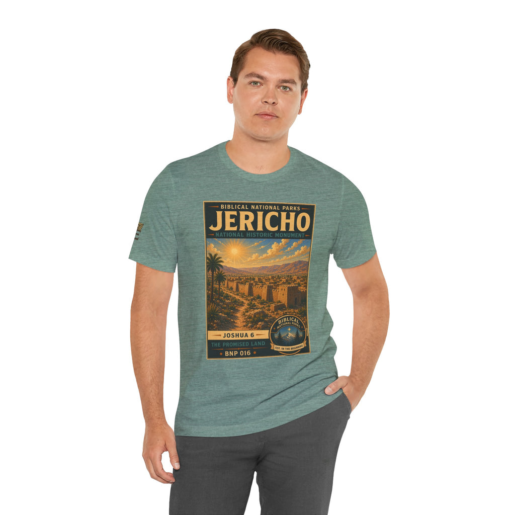 Biblical National Parks Collection III- The Promised Land #016/018 Joshua 6 | Vintage nature poster Tee | Biblical national parks graphic shirt