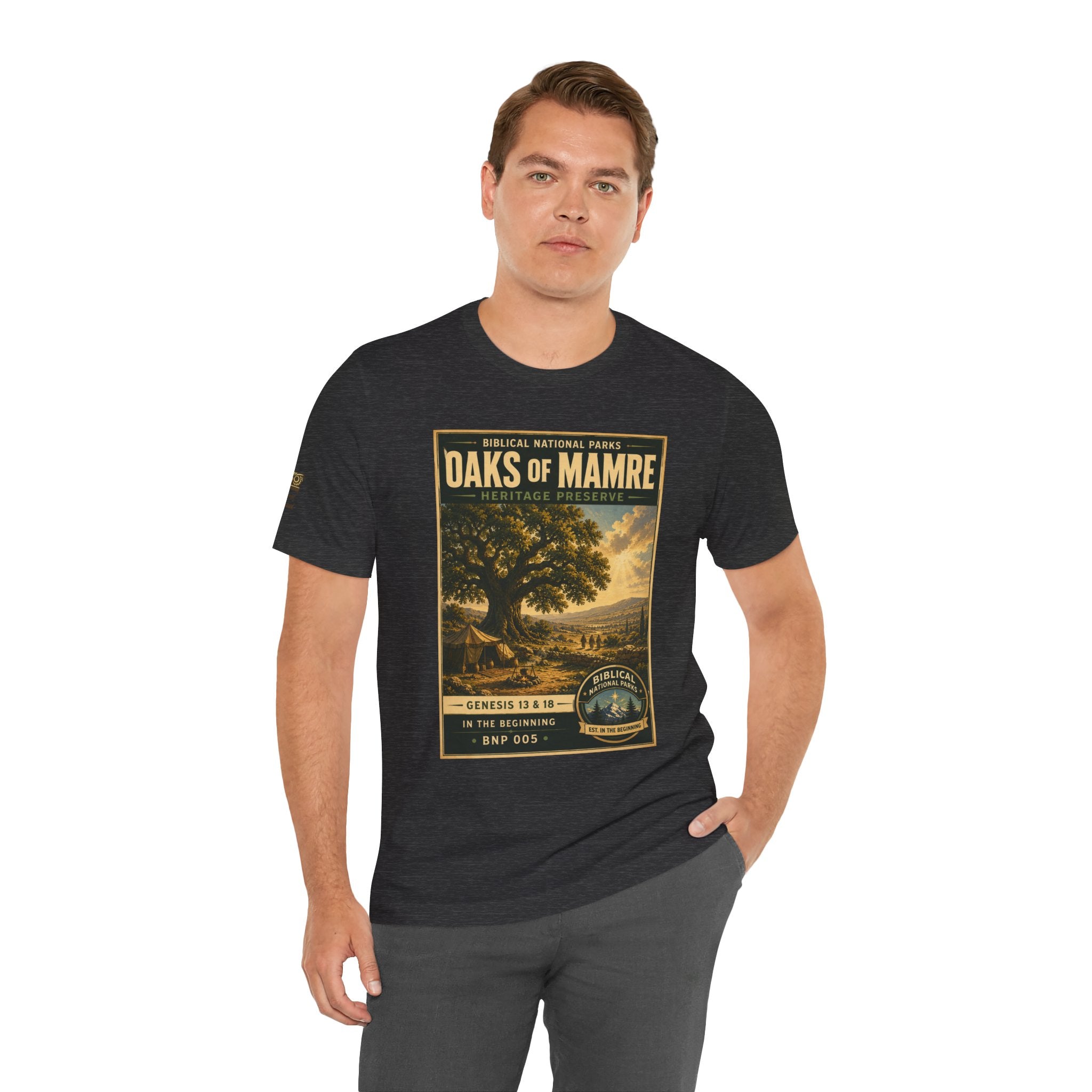 Biblical National Parks Collection I- In The Beginning #005/006 Genesis 13 & 18 | Vintage nature poster Tee | Biblical national parks graphic shirt