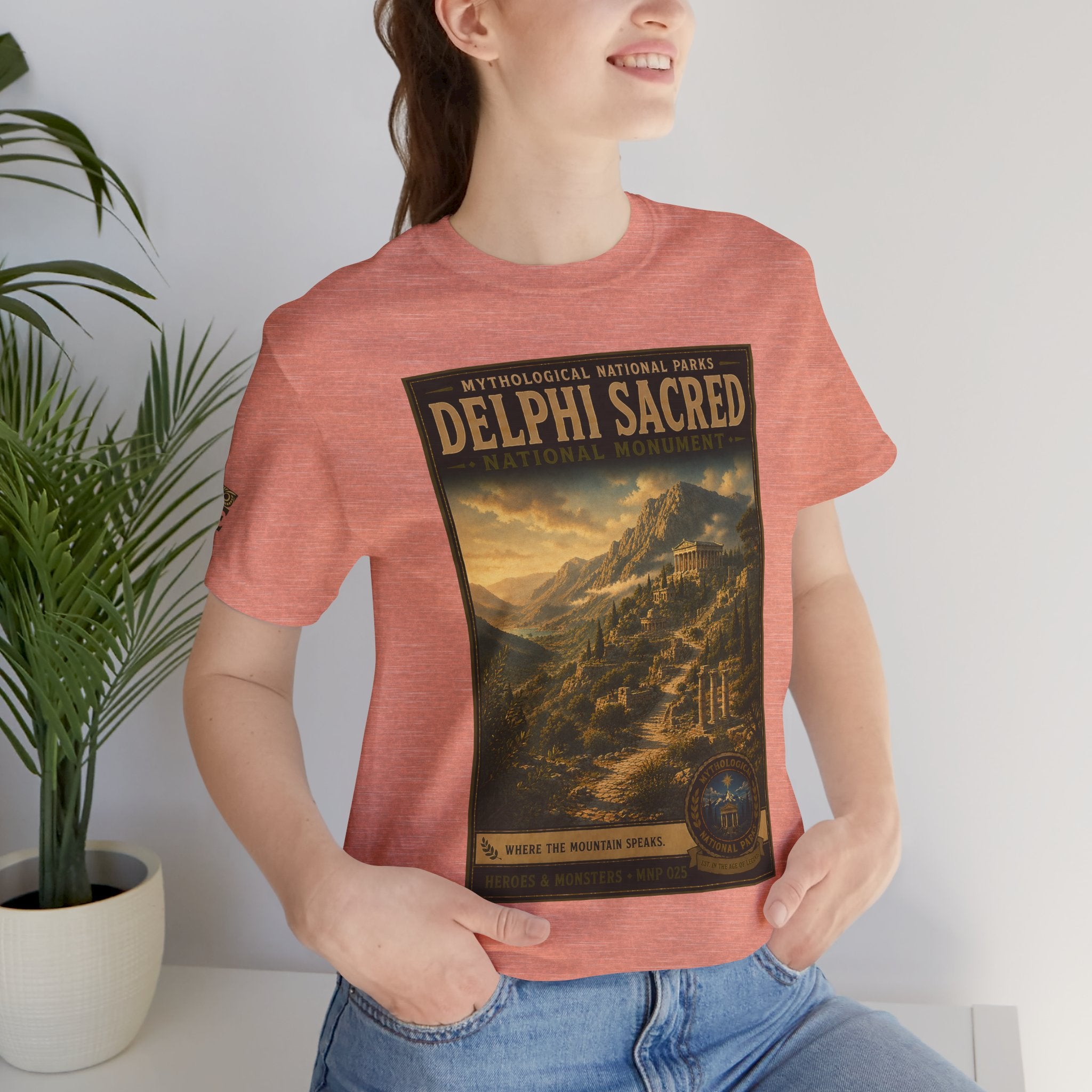 Mythological National Parks Collection III- #025-028 - Heros & Monsters | Vintage nature poster Tee | Mythological National Parks graphic shirt