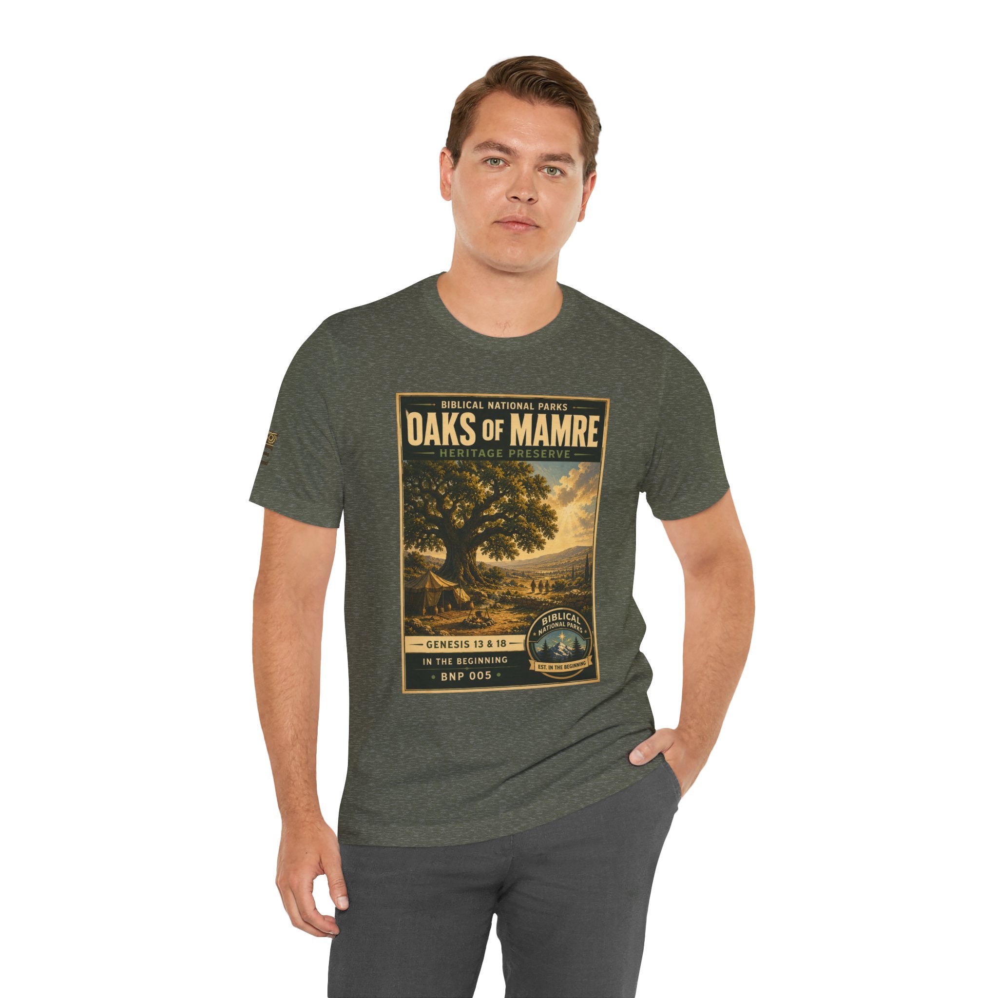 Biblical National Parks Collection I- In The Beginning #005/006 Genesis 13 & 18 | Vintage nature poster Tee | Biblical national parks graphic shirt