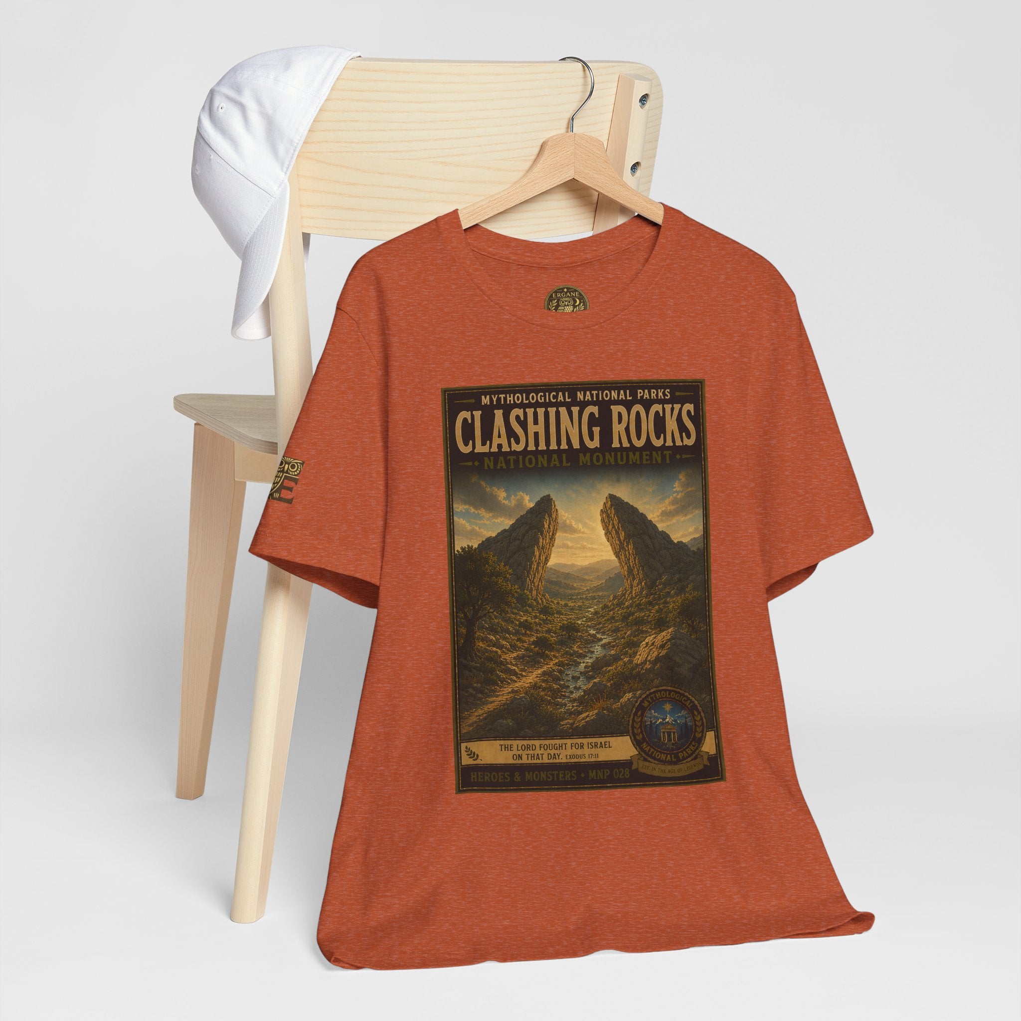 Mythological National Parks Collection III- #028-028 - Heros & Monsters | Vintage nature poster Tee | Mythological National Parks graphic shirt