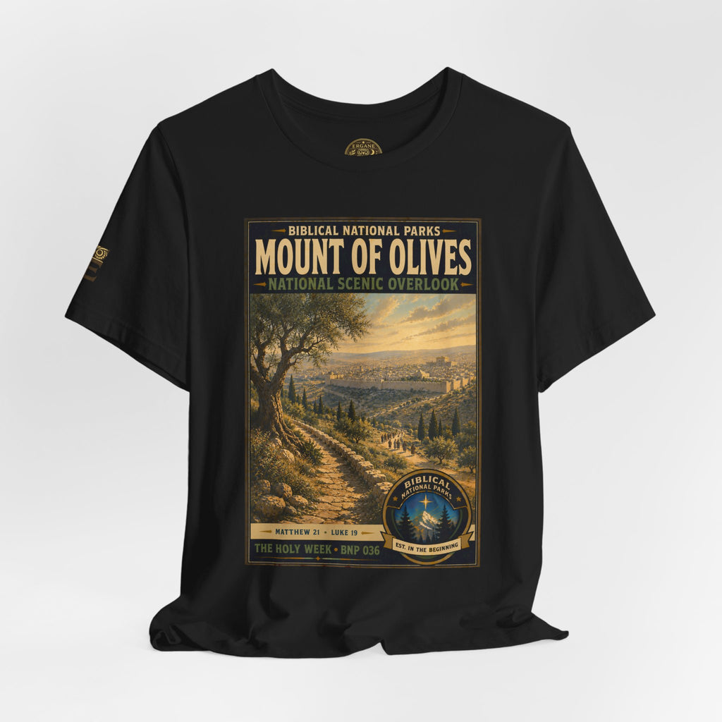 Biblical National Parks Collection VII- The Holy Week #036/041 | Matthew 21 - Luke 19 | Vintage nature poster Tee | Biblical national parks graphic shirt
