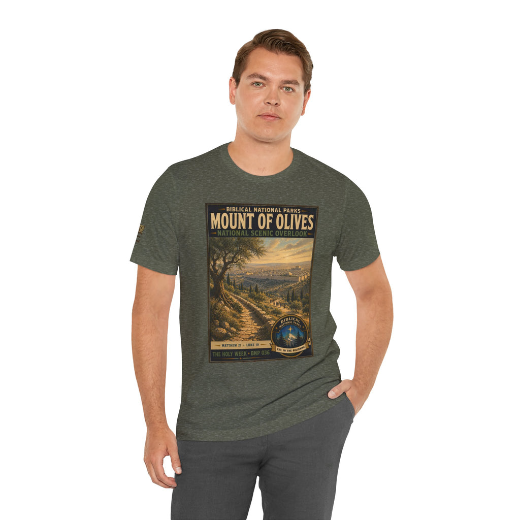 Biblical National Parks Collection VII- The Holy Week #036/041 | Matthew 21 - Luke 19 | Vintage nature poster Tee | Biblical national parks graphic shirt