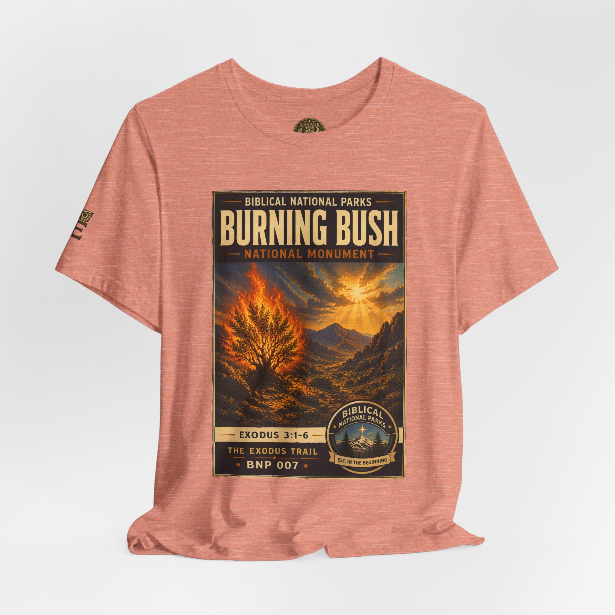 Biblical National Parks Collection II- The Exodus Trail #007/013 Exodus 3: 1-6 | Vintage nature poster Tee | Biblical national parks graphic shirt