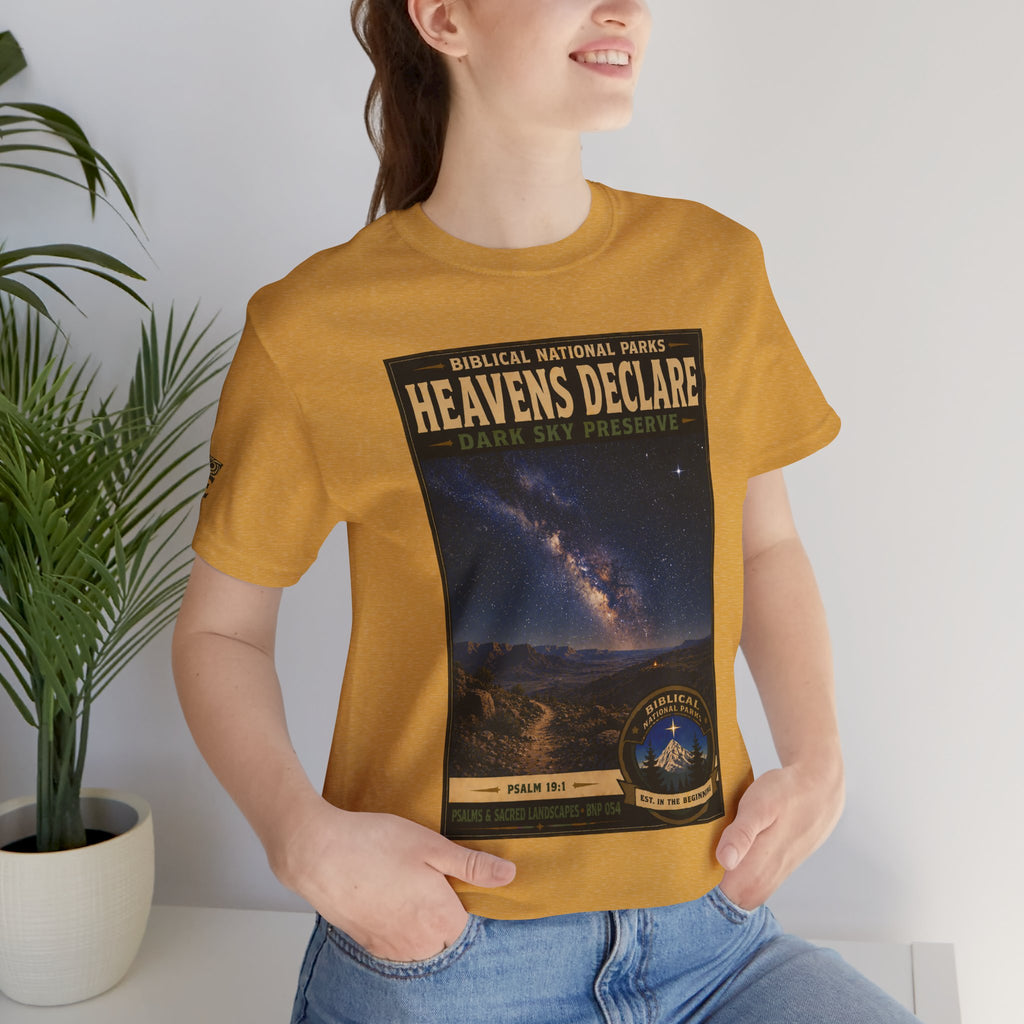 Biblical National Parks Collection IX- #054/054 -Psalms & Sacred Landscapes | Psalm 19:1 | Vintage nature poster Tee | Biblical national parks graphic shirt