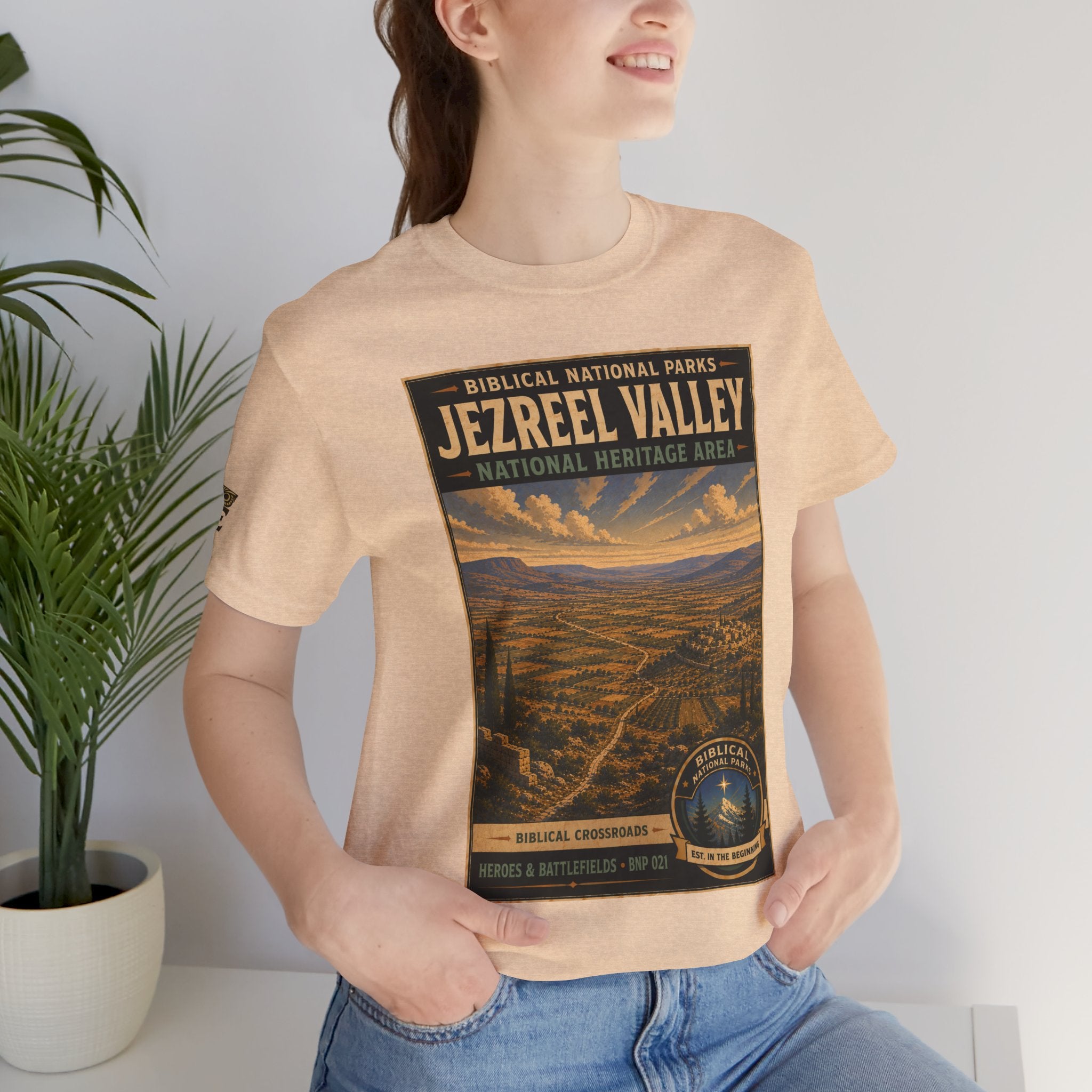 Biblical National Parks Collection IV- Heros & Battlefields #021/023 Biblical Crossroads | Vintage nature poster Tee | Biblical national parks graphic shirt