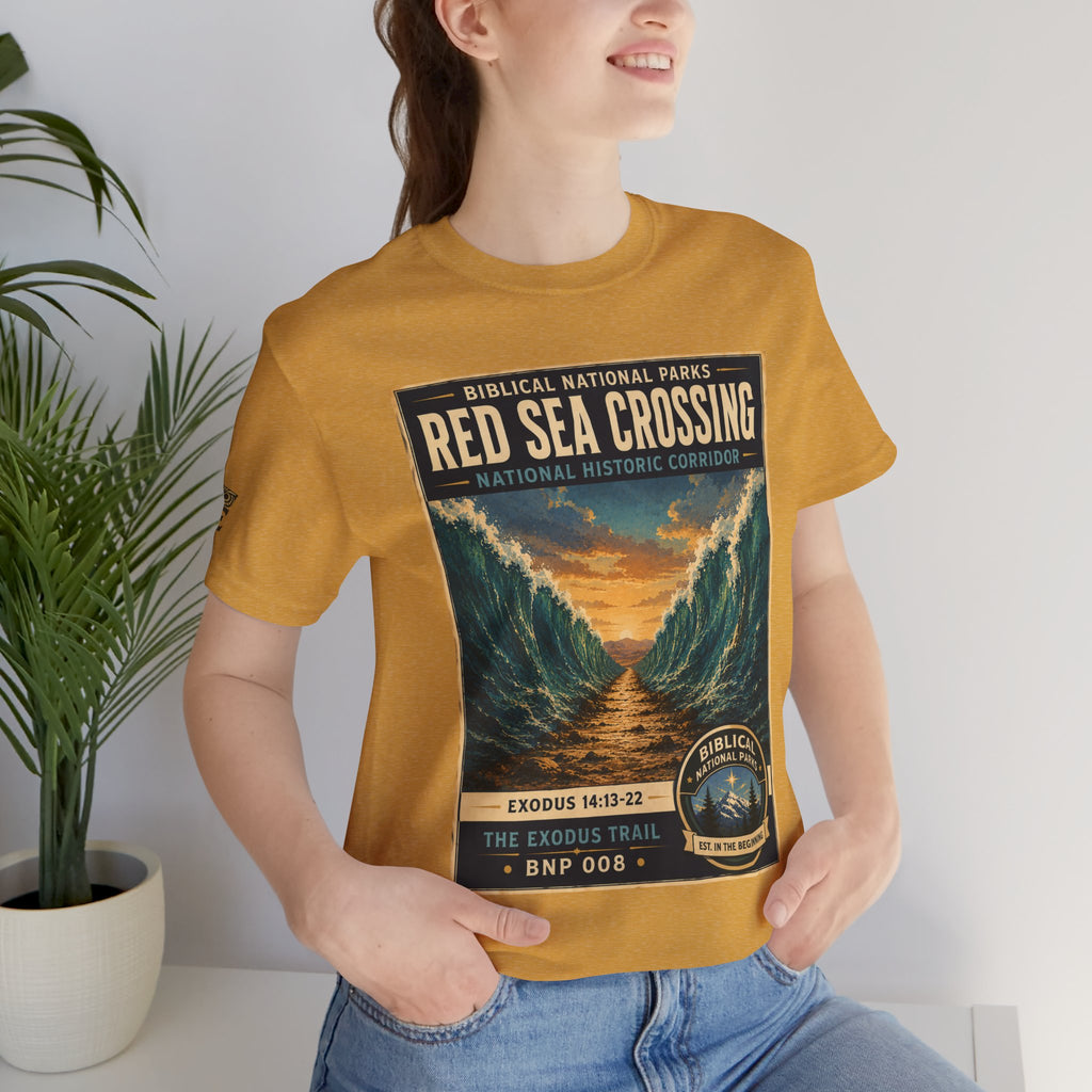 Biblical National Parks Collection II- The Exodus Trail #008/013 Exodus 14: 13-22 | Vintage nature poster Tee | Biblical national parks graphic shirt
