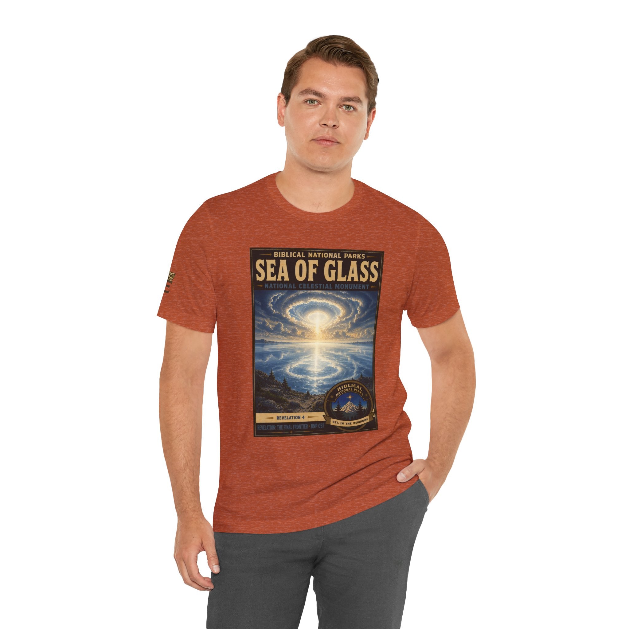 Biblical National Parks Collection X- #057/061 - Revelation: The Final Frontier | Revelation 4 | Vintage nature poster Tee | Biblical national parks graphic shirt