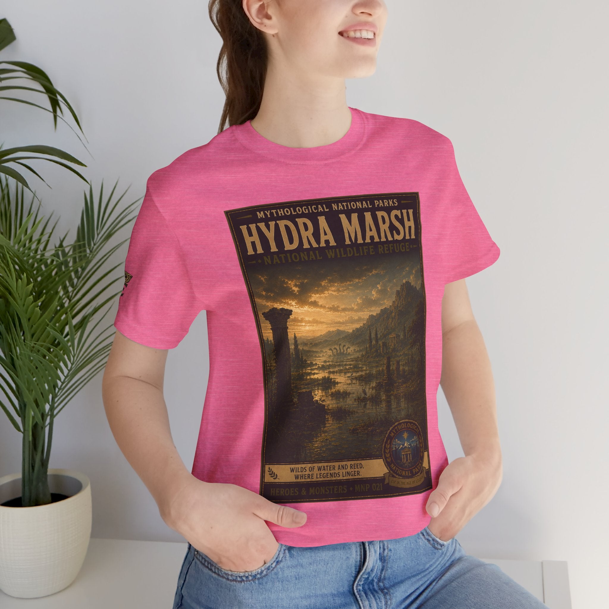 Mythological National Parks Collection III- #021-028 - Heros & Monsters | Vintage nature poster Tee | Mythological National Parks graphic shirt