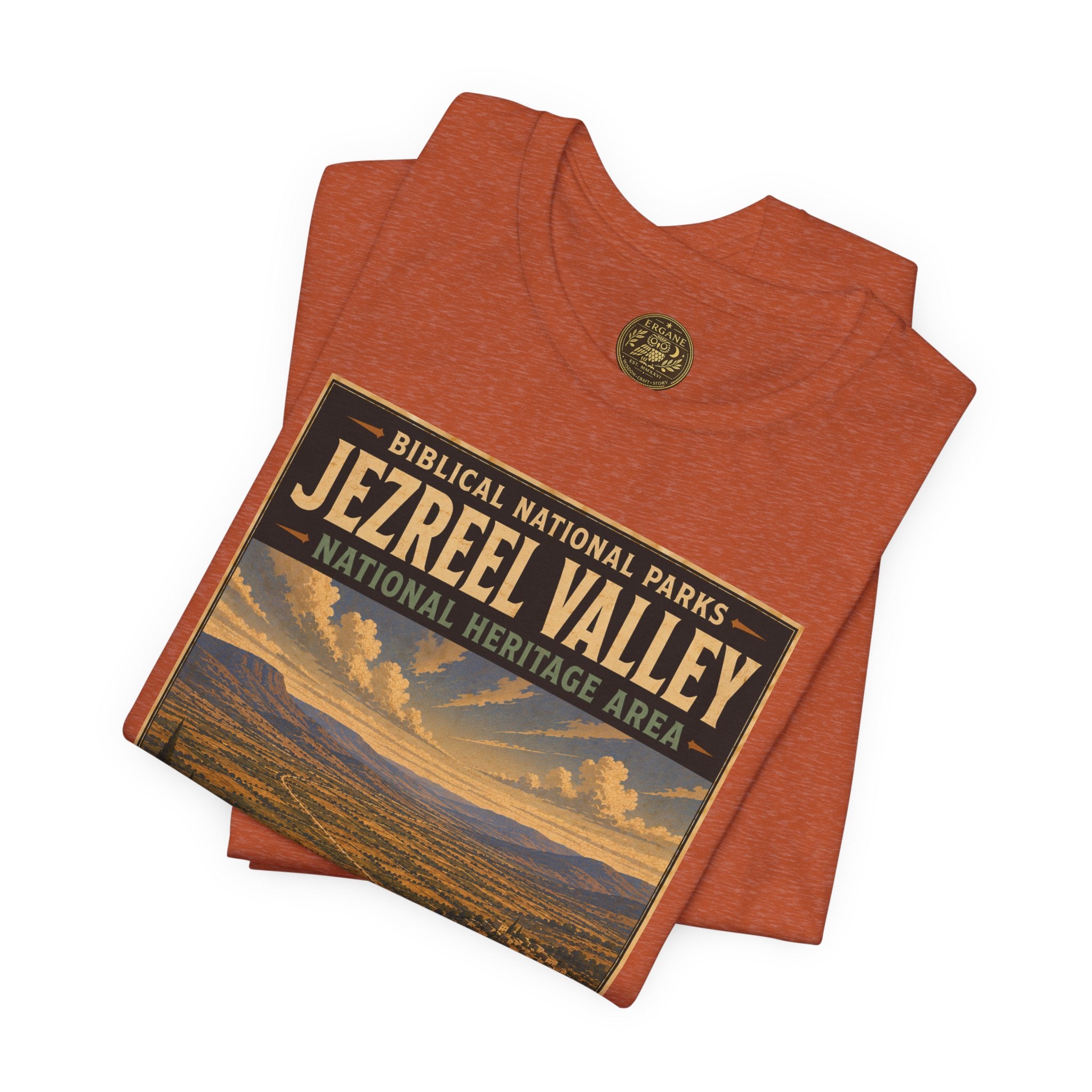 Biblical National Parks Collection IV- Heros & Battlefields #021/023 Biblical Crossroads | Vintage nature poster Tee | Biblical national parks graphic shirt