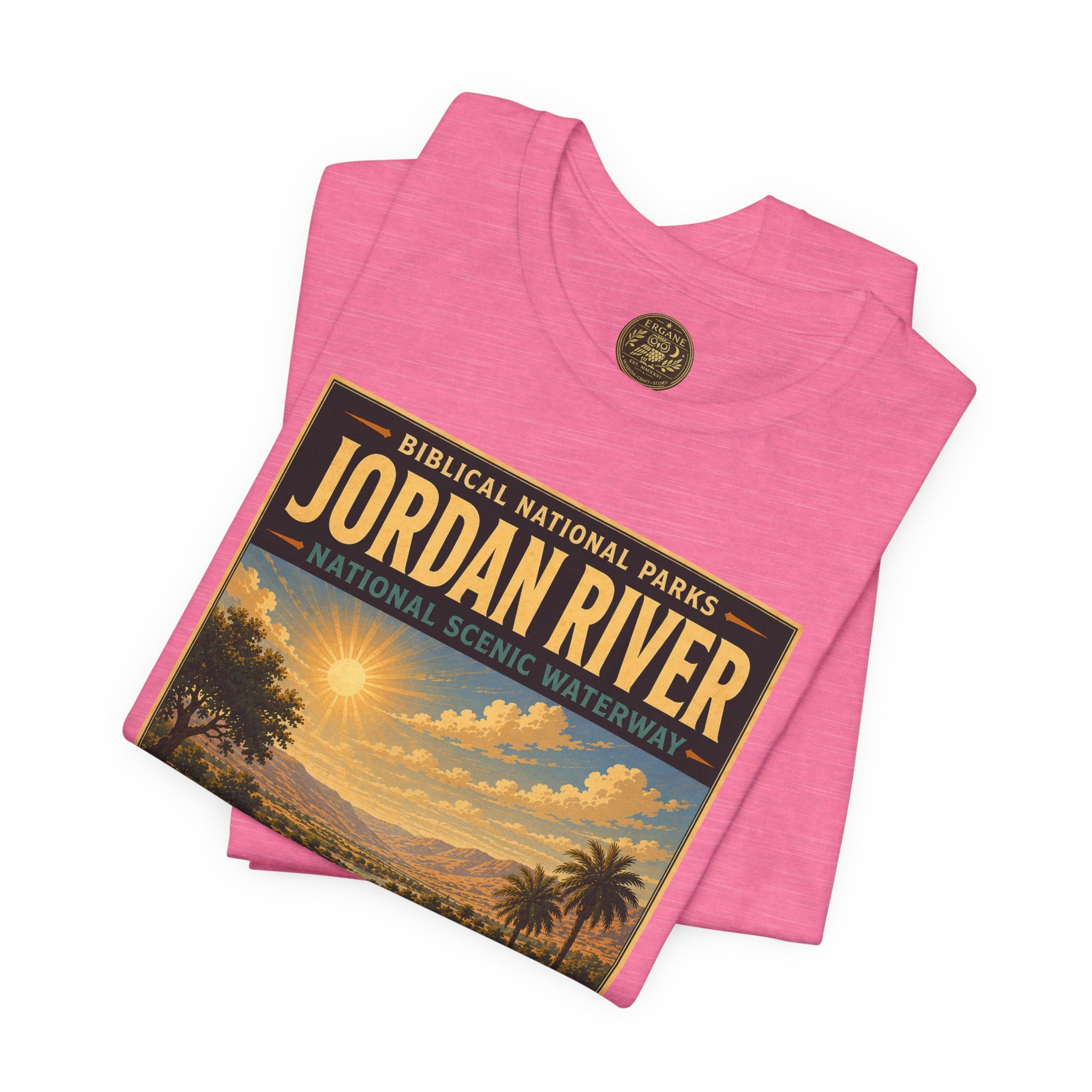 Biblical National Parks Collection III- The Promised Land #015/018 Joshua 3 | Vintage nature poster Tee | Biblical national parks graphic shirt