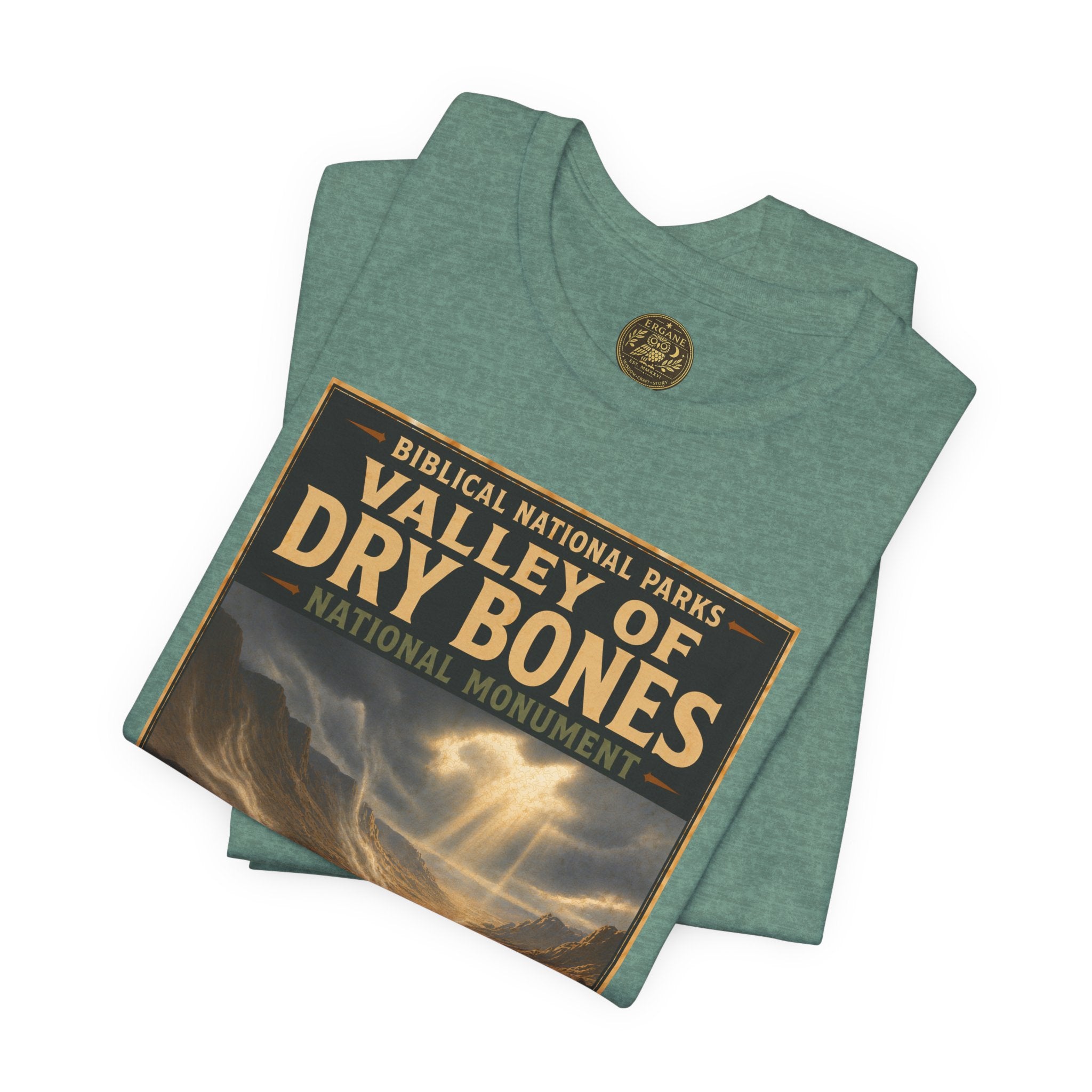 Biblical National Parks Collection V- Prophets & Wonders #026/030 Ezekiel 37  | Vintage nature poster Tee | Biblical national parks graphic shirt