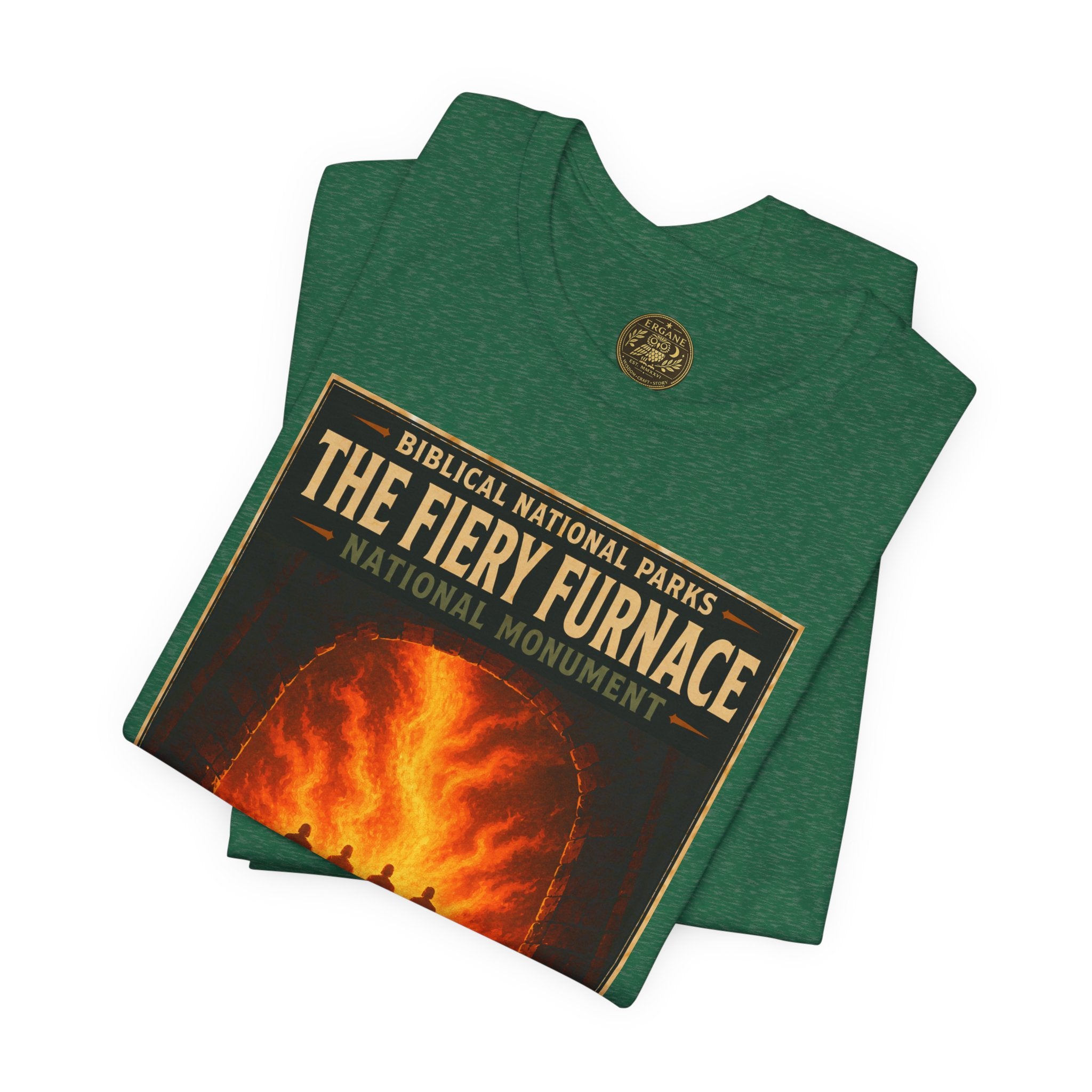 Biblical National Parks Collection V- Prophets & Wonders #028/030 Daniel 3 | Vintage nature poster Tee | Biblical national parks graphic shirt