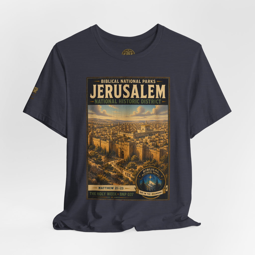Biblical National Parks Collection VII- The Holy Week #037/041 | Matthew 21-23 | Vintage nature poster Tee | Biblical national parks graphic shirt