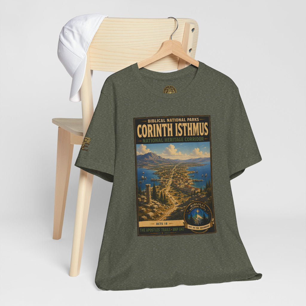 Biblical National Parks Collection VIII- The Apostles' Trails #047/049 | Acts 18 | Vintage nature poster Tee | Biblical national parks graphic shirt