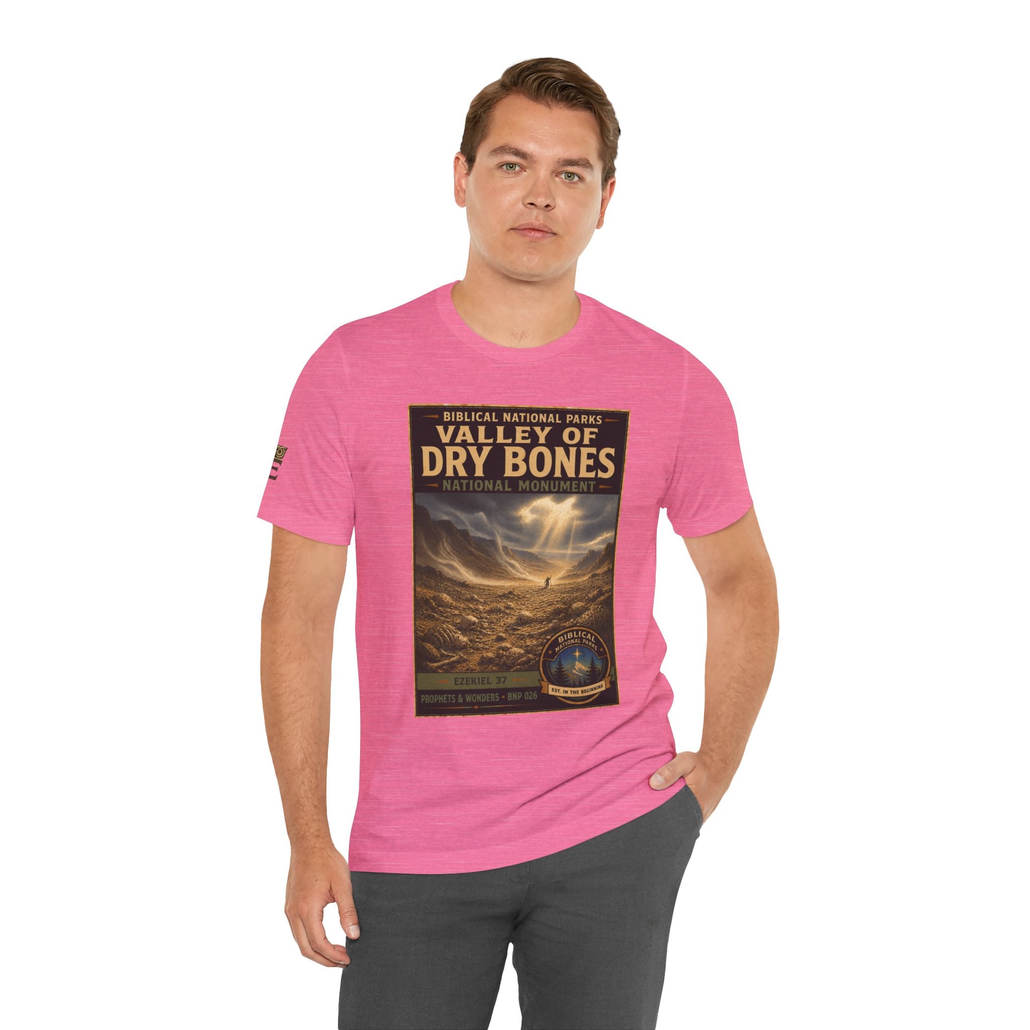 Biblical National Parks Collection V- Prophets & Wonders #026/030 Ezekiel 37  | Vintage nature poster Tee | Biblical national parks graphic shirt