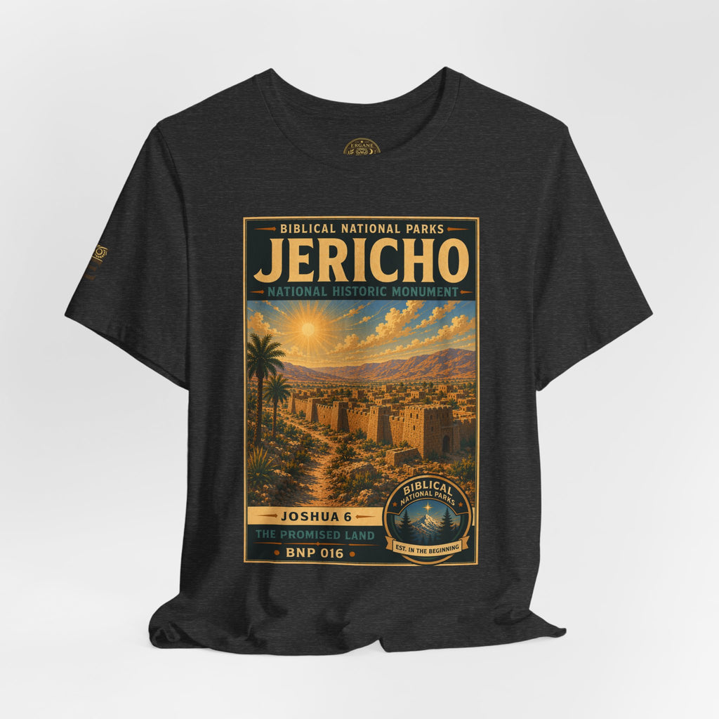 Biblical National Parks Collection III- The Promised Land #016/018 Joshua 6 | Vintage nature poster Tee | Biblical national parks graphic shirt
