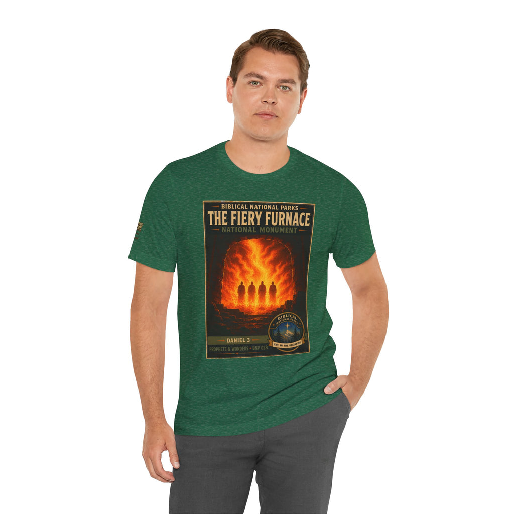 Biblical National Parks Collection V- Prophets & Wonders #028/030 Daniel 3 | Vintage nature poster Tee | Biblical national parks graphic shirt