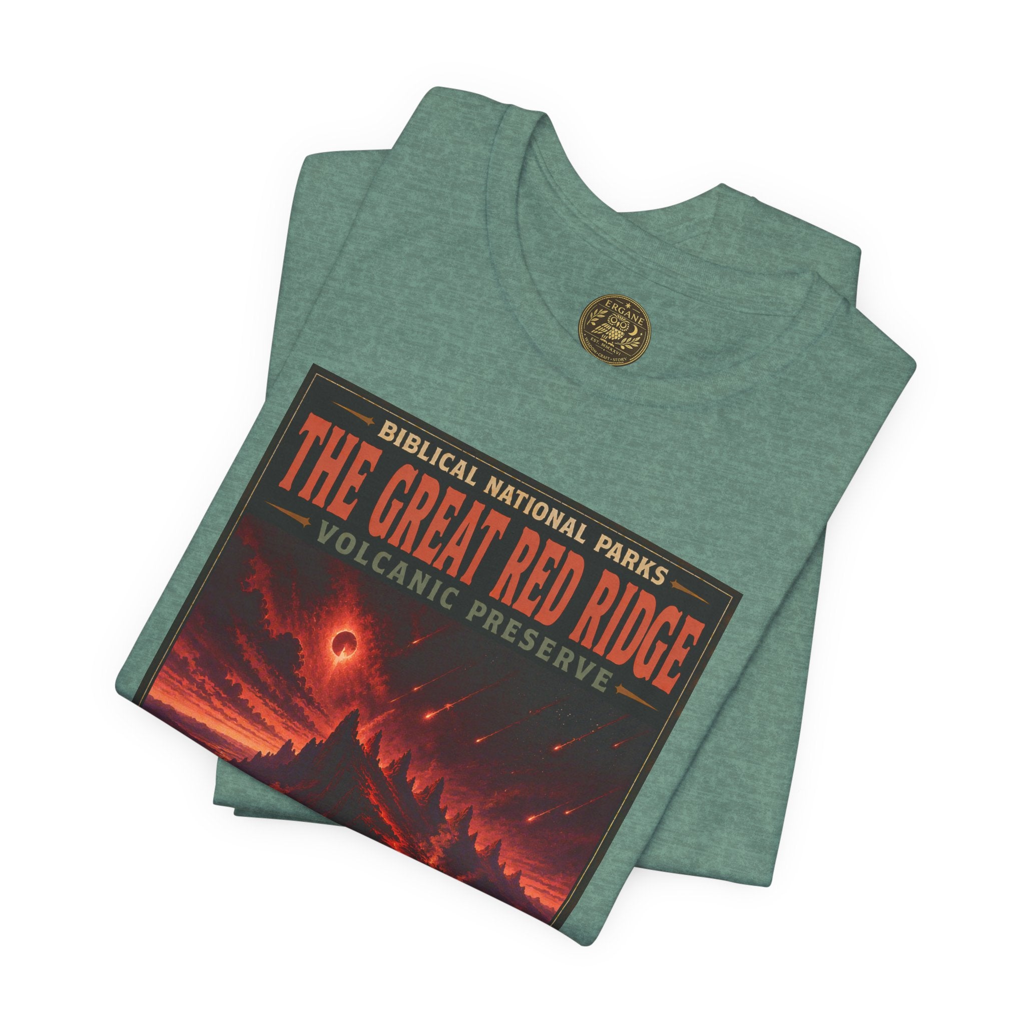 Biblical National Parks Collection X- #059/061 - Revelation: The Final Frontier | Revelation 12 | Vintage nature poster Tee | Biblical national parks graphic shirt