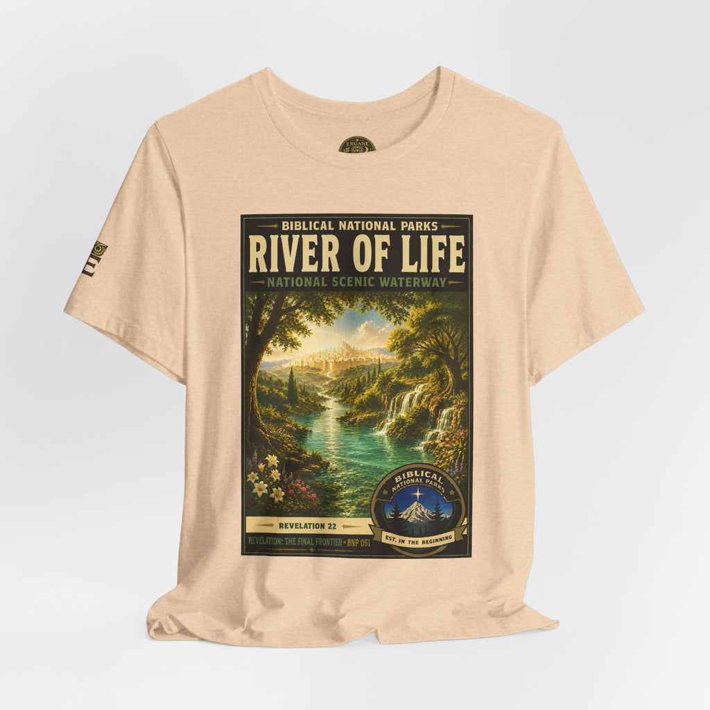 Biblical National Parks Collection X- #061/061 - Revelation: The Final Frontier | Revelation 22 | Vintage nature poster Tee | Biblical national parks graphic shirt 2