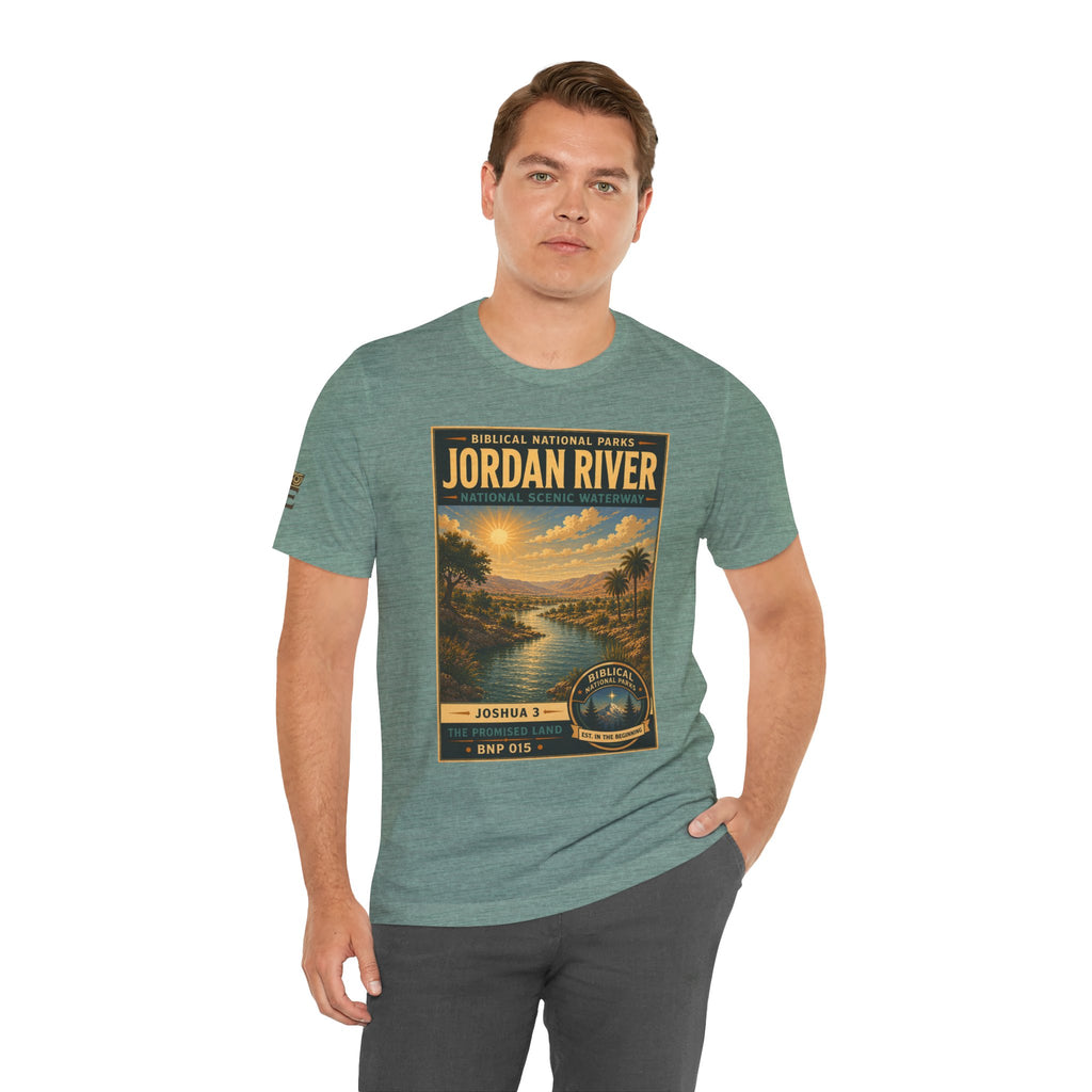 Biblical National Parks Collection III- The Promised Land #015/018 Joshua 3 | Vintage nature poster Tee | Biblical national parks graphic shirt