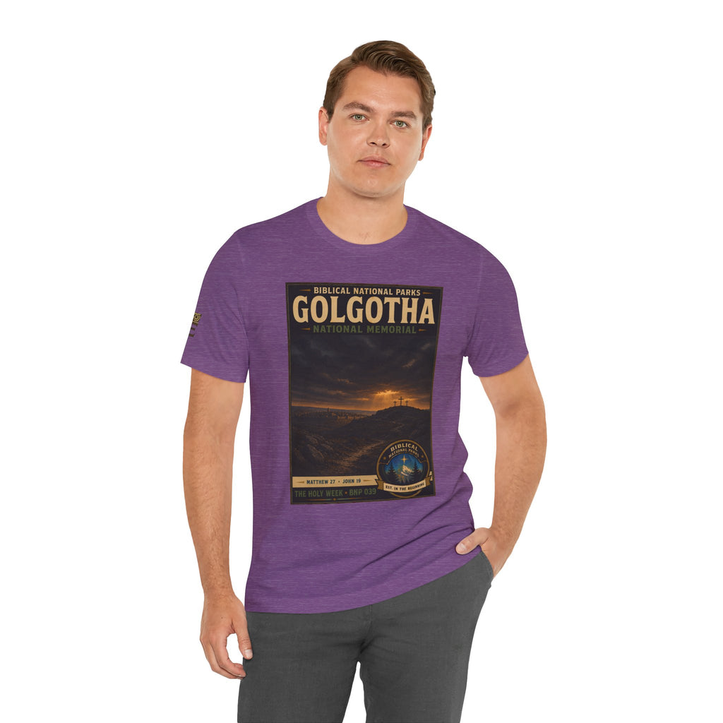 Biblical National Parks Collection VII- The Holy Week #039/041 | Matthew 27 - John 19 | Vintage nature poster Tee | Biblical national parks graphic shirt