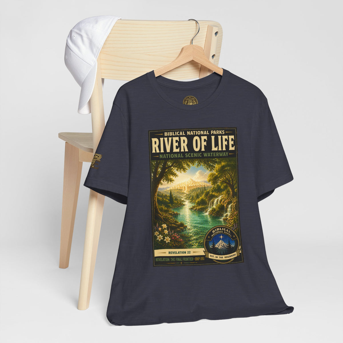 Biblical National Parks Collection X- #061/061 - Revelation: The Final Frontier | Revelation 22 | Vintage nature poster Tee | Biblical national parks graphic shirt 2