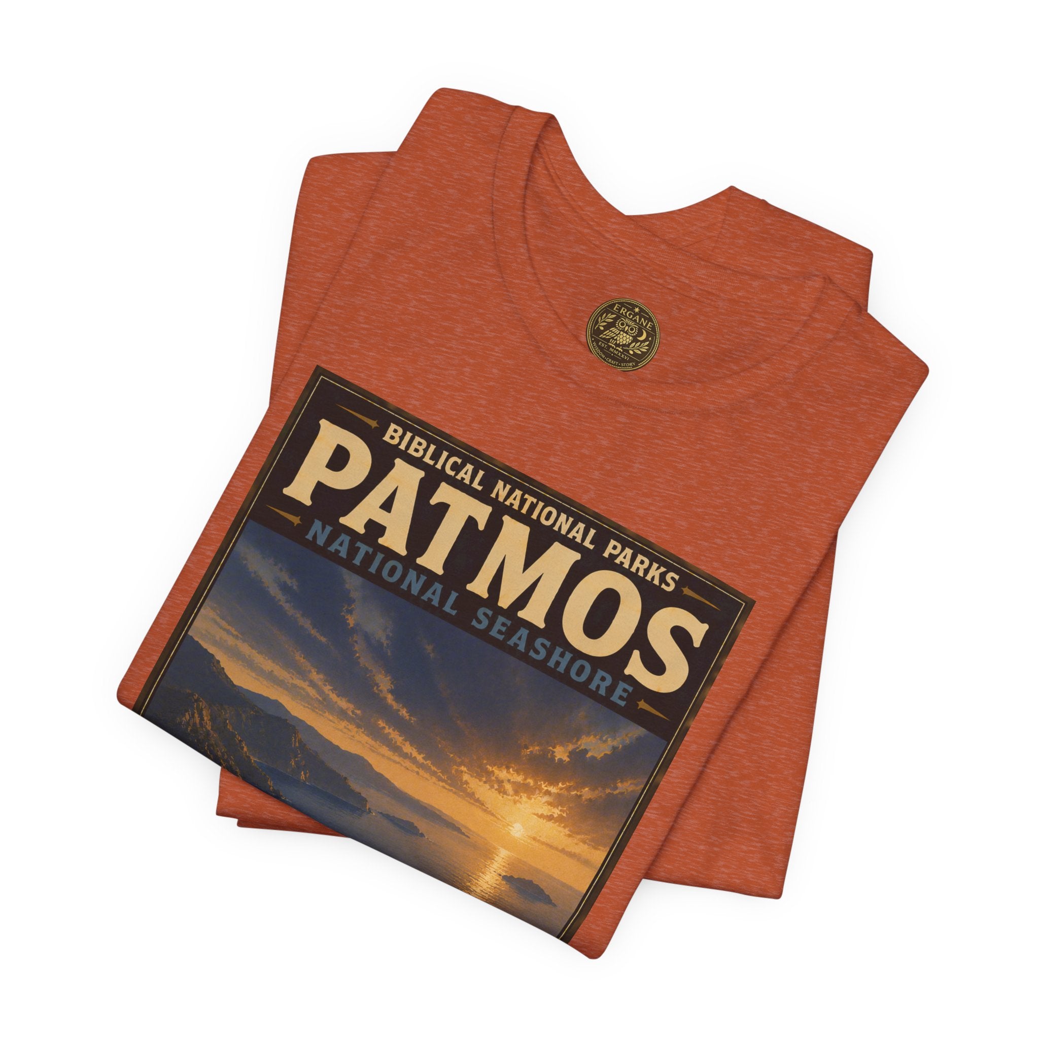 Biblical National Parks Collection X- #055/061 - Revelation: The Final Frontier | Revelation 1 | Vintage nature poster Tee | Biblical national parks graphic shirt
