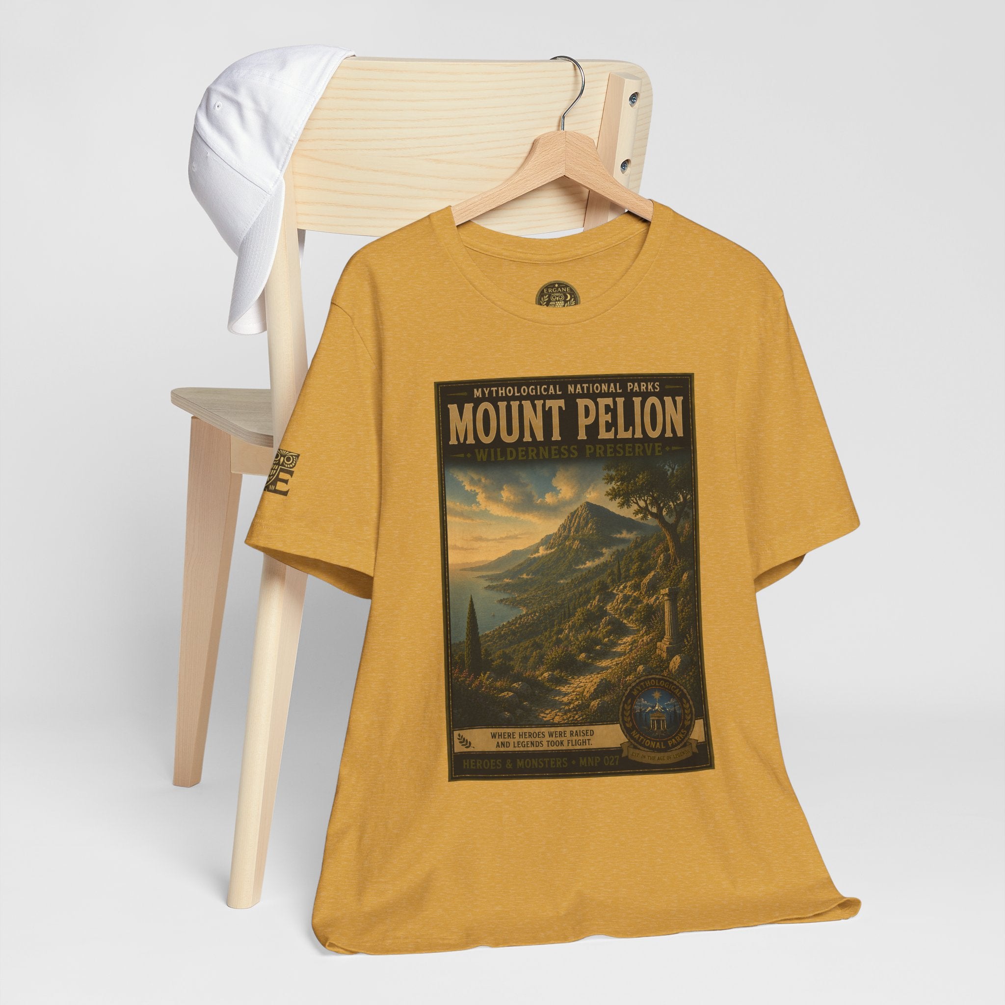 Mythological National Parks Collection III- #027-028 - Heros & Monsters | Vintage nature poster Tee | Mythological National Parks graphic shirt