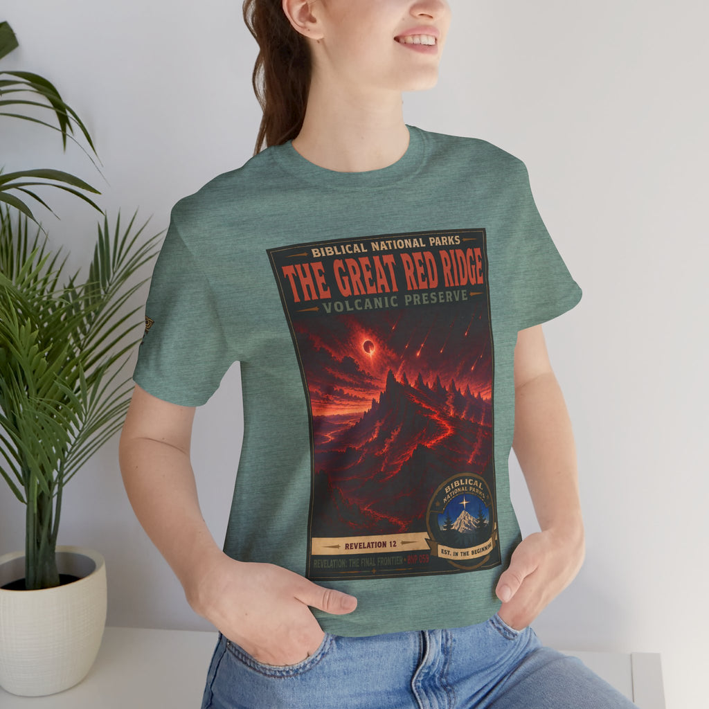 Biblical National Parks Collection X- #059/061 - Revelation: The Final Frontier | Revelation 12 | Vintage nature poster Tee | Biblical national parks graphic shirt
