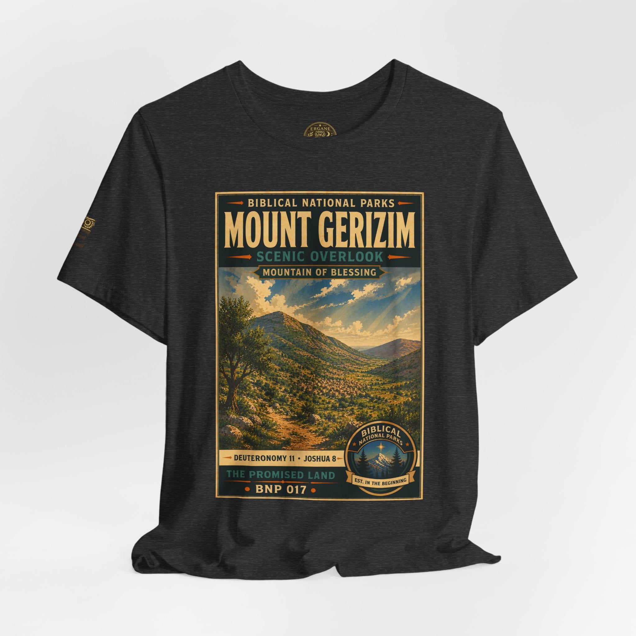 Biblical National Parks Collection III- The Promised Land #017/018 Joshua 8 | Vintage nature poster Tee | Biblical national parks graphic shirt