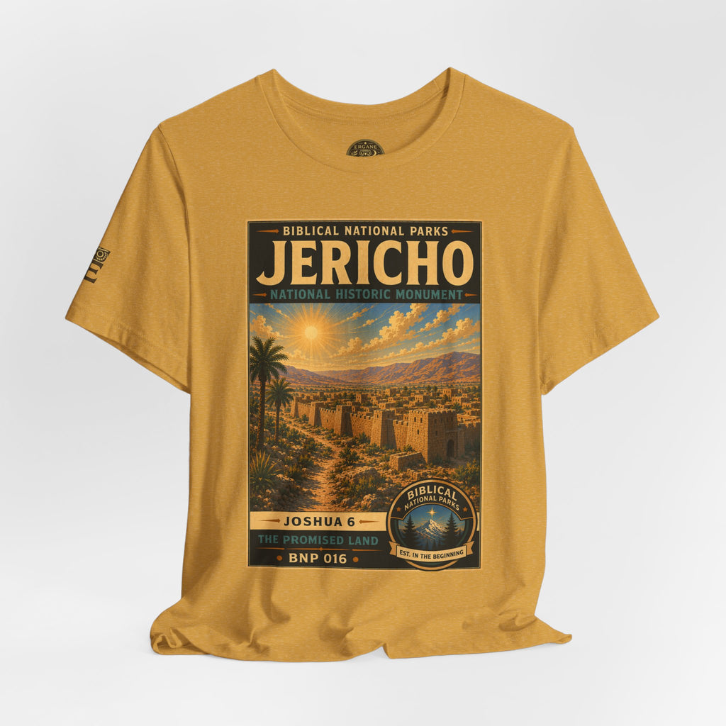 Biblical National Parks Collection III- The Promised Land #016/018 Joshua 6 | Vintage nature poster Tee | Biblical national parks graphic shirt