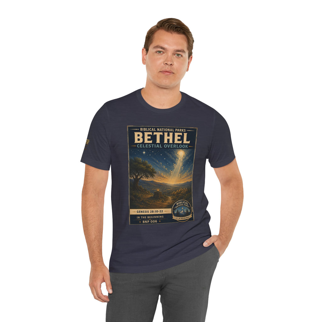 Biblical National Parks Collection I- In The Beginning #006/006 Genesis 28: 10-22 | Vintage nature poster Tee | Biblical national parks graphic shirt