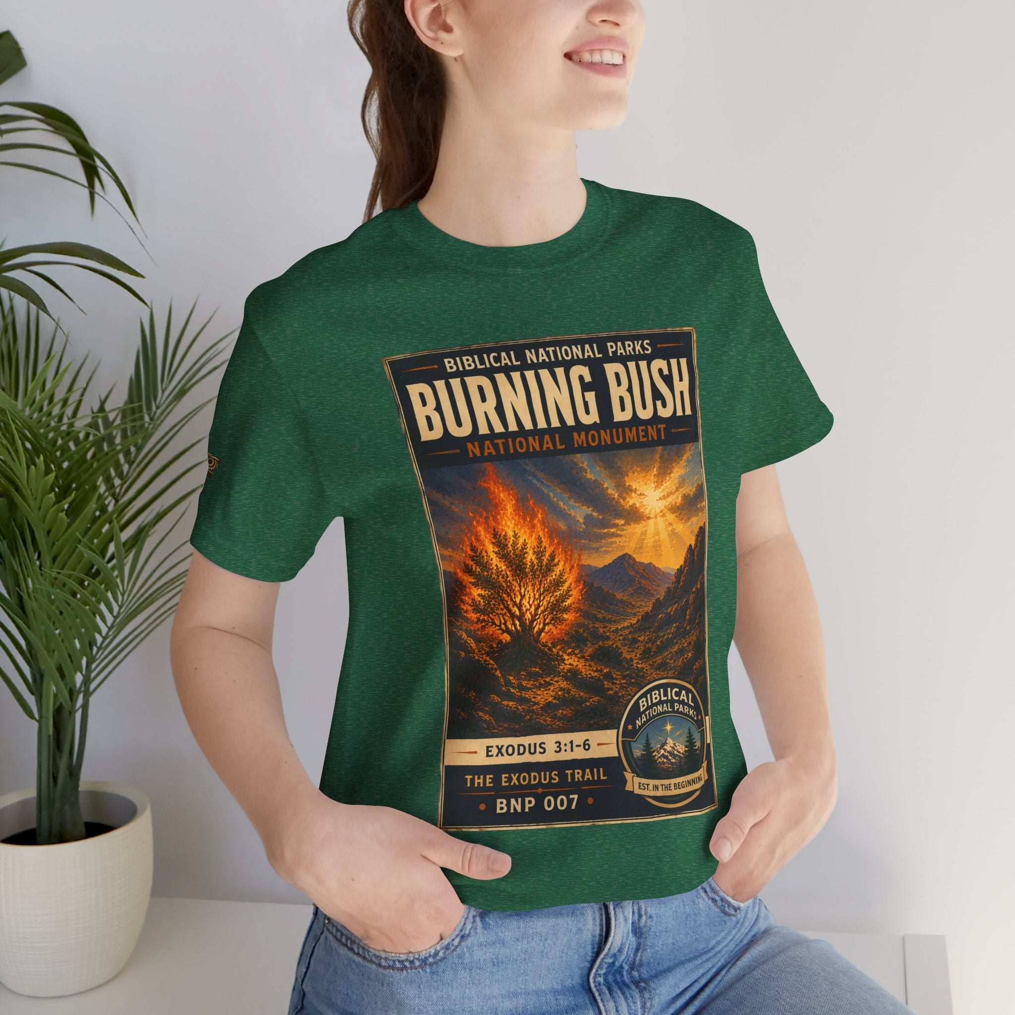Biblical National Parks Collection II- The Exodus Trail #007/013 Exodus 3: 1-6 | Vintage nature poster Tee | Biblical national parks graphic shirt