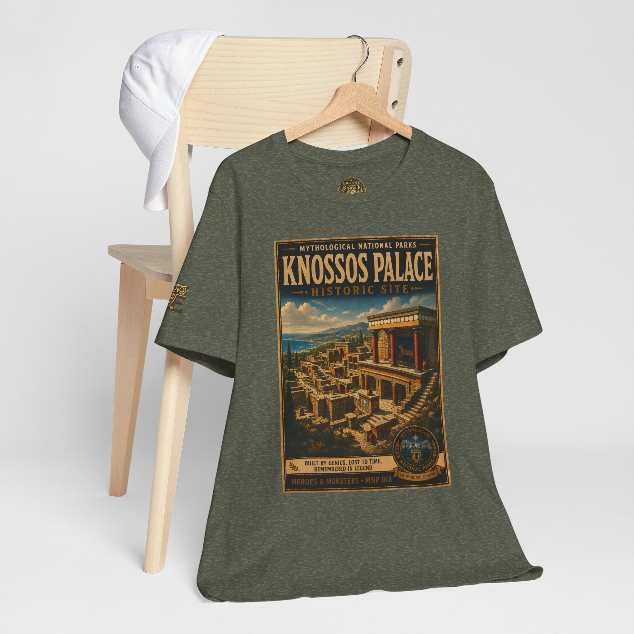 Mythological National Parks Collection III- #018-028 - Heros & Monsters | Vintage nature poster Tee | Mythological National Parks graphic shirt