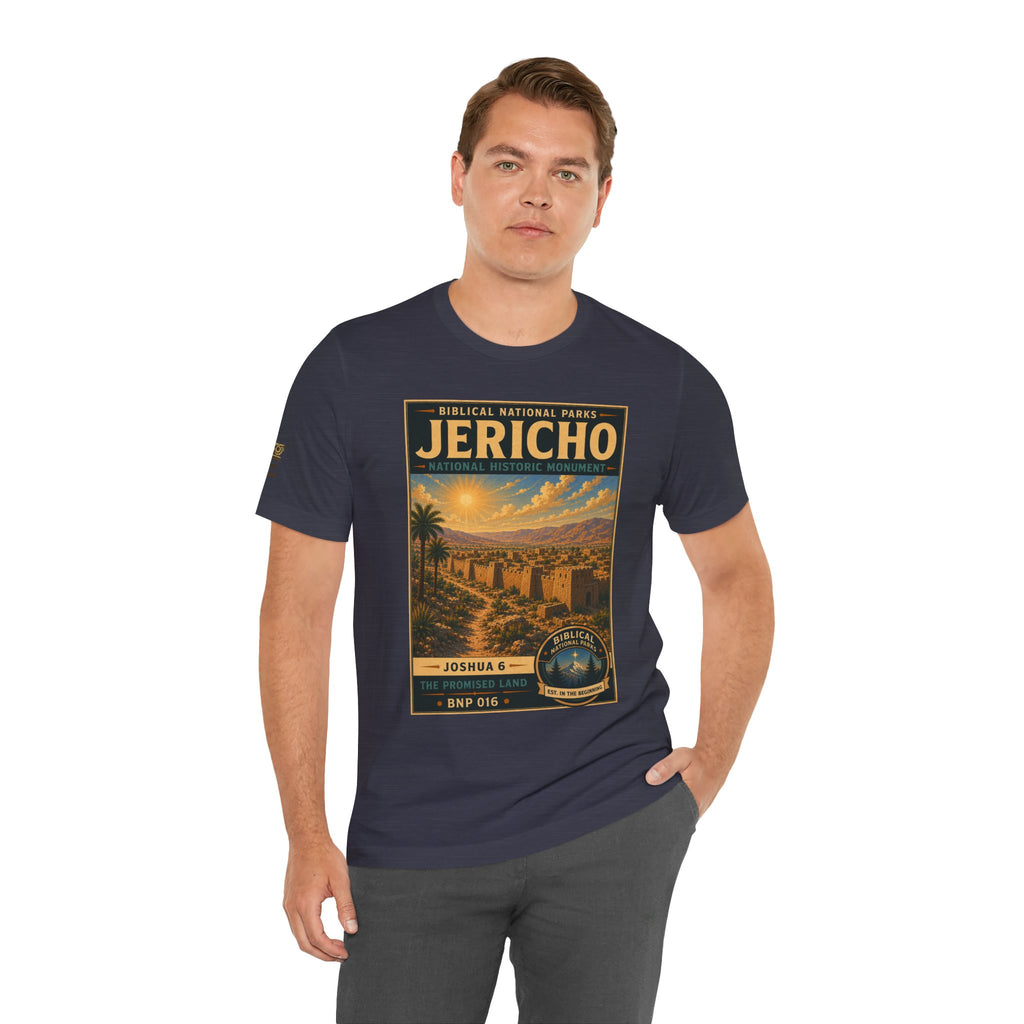 Biblical National Parks Collection III- The Promised Land #016/018 Joshua 6 | Vintage nature poster Tee | Biblical national parks graphic shirt