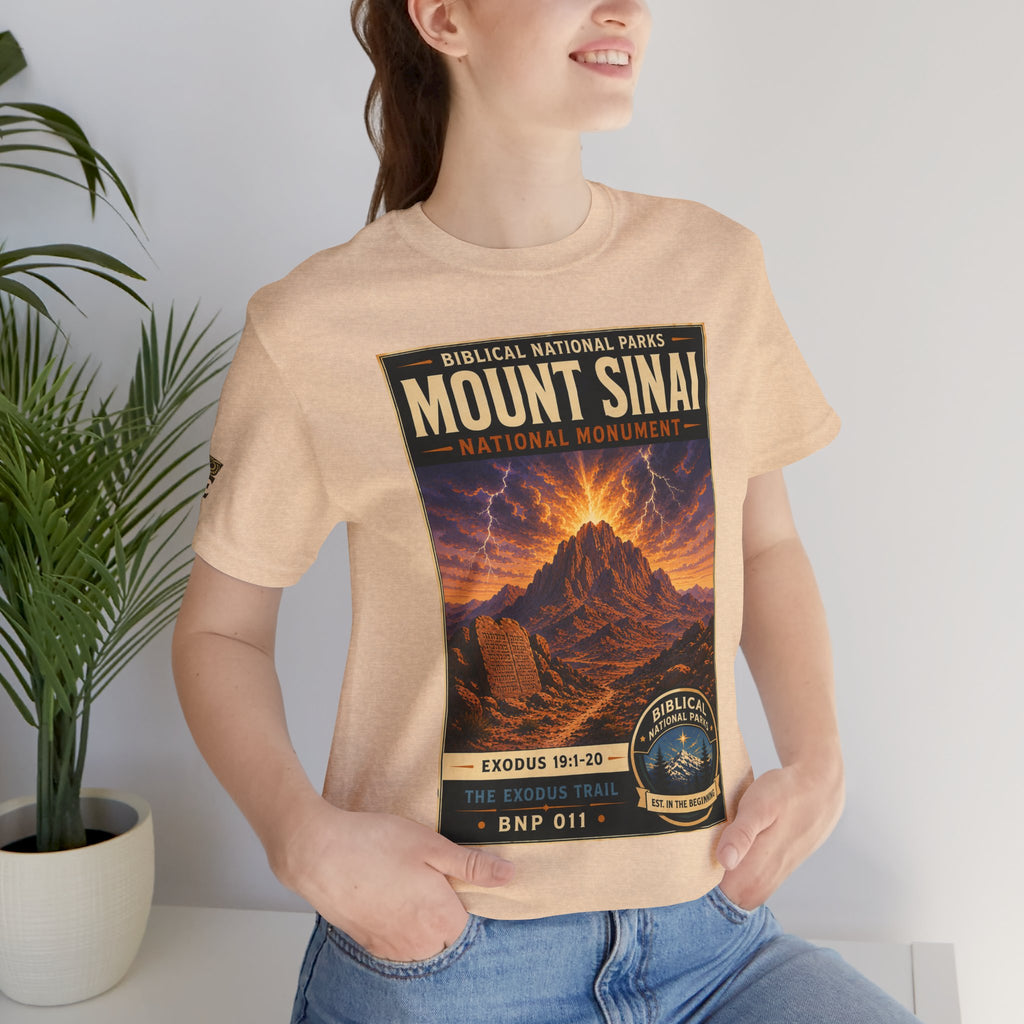 Biblical National Parks Collection II- The Exodus Trail #011/013 Exodus 19: 1-20 | Vintage nature poster Tee | Biblical national parks graphic shirt