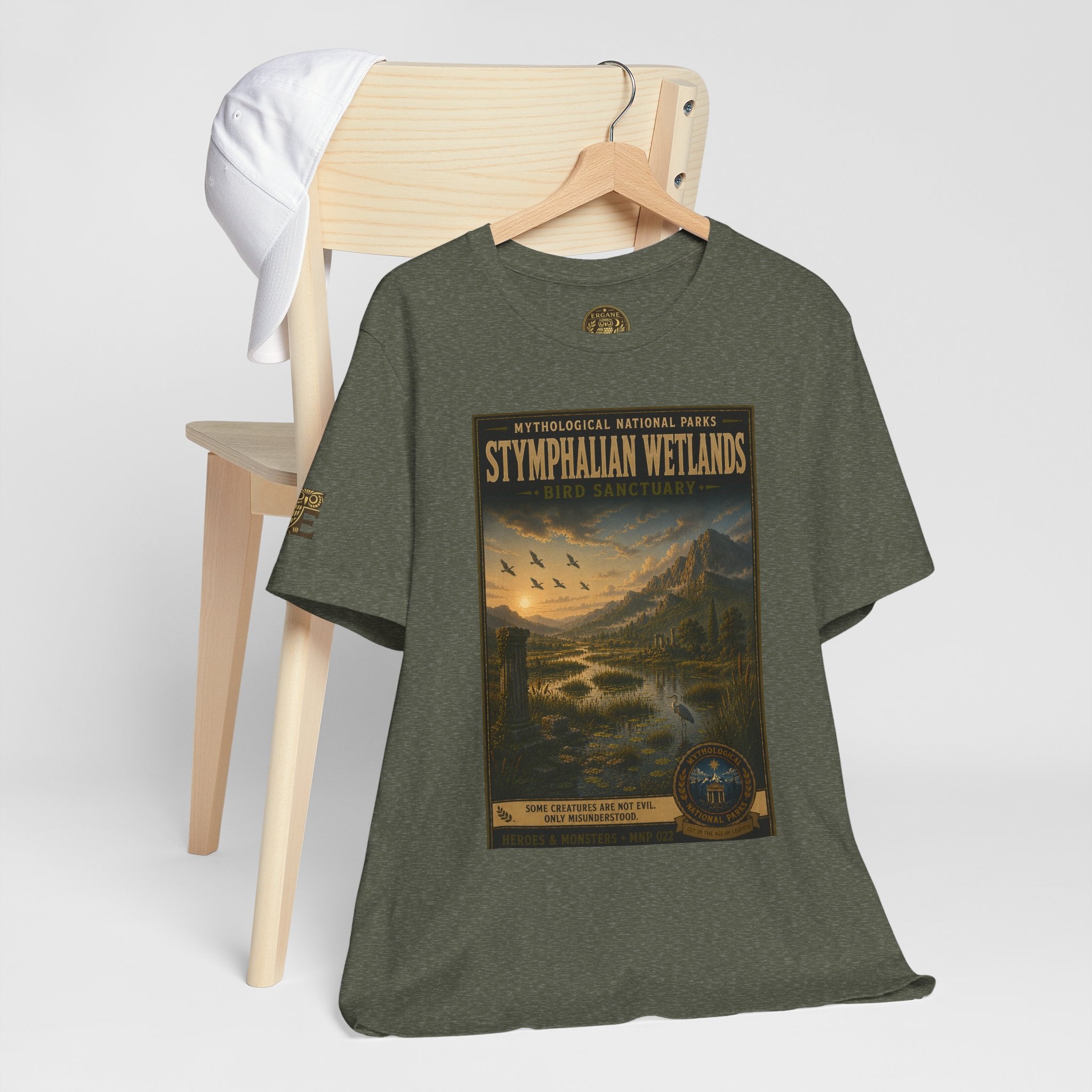 Mythological National Parks Collection III- #022-028 - Heros & Monsters | Vintage nature poster Tee | Mythological National Parks graphic shirt