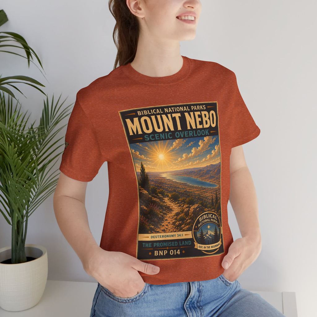 Biblical National Parks Collection III- The Promised Land #014/018 Deuteronomy 34:1 | Vintage nature poster Tee | Biblical national parks graphic shirt