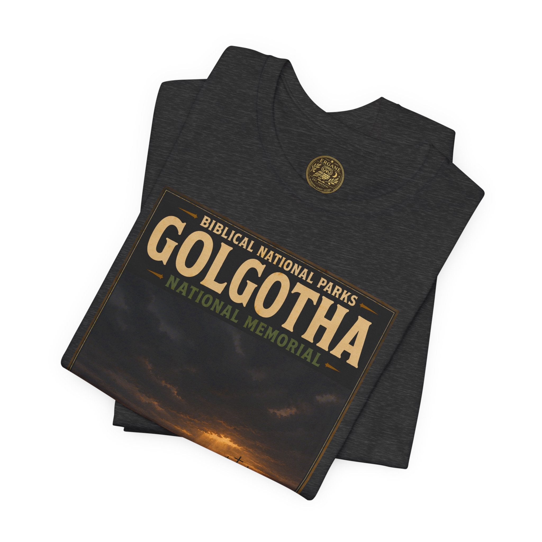 Biblical National Parks Collection VII- The Holy Week #039/041 | Matthew 27 - John 19 | Vintage nature poster Tee | Biblical national parks graphic shirt