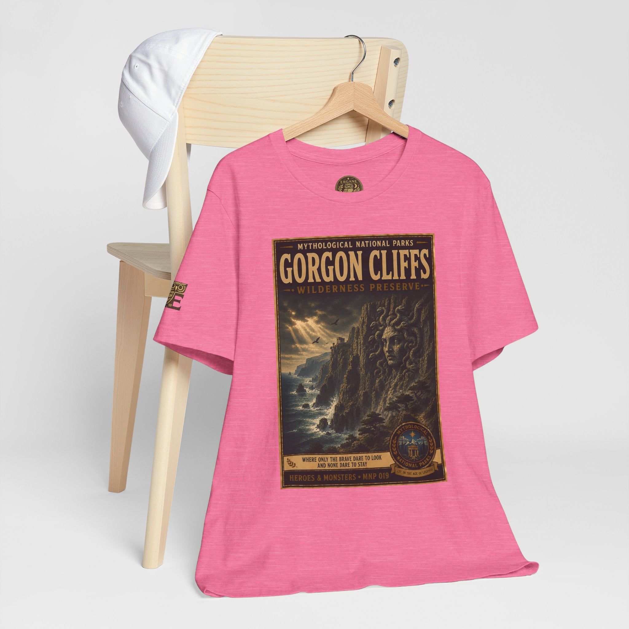 Mythological National Parks Collection III- #019-028 - Heros & Monsters | Vintage nature poster Tee | Mythological National Parks graphic shirt
